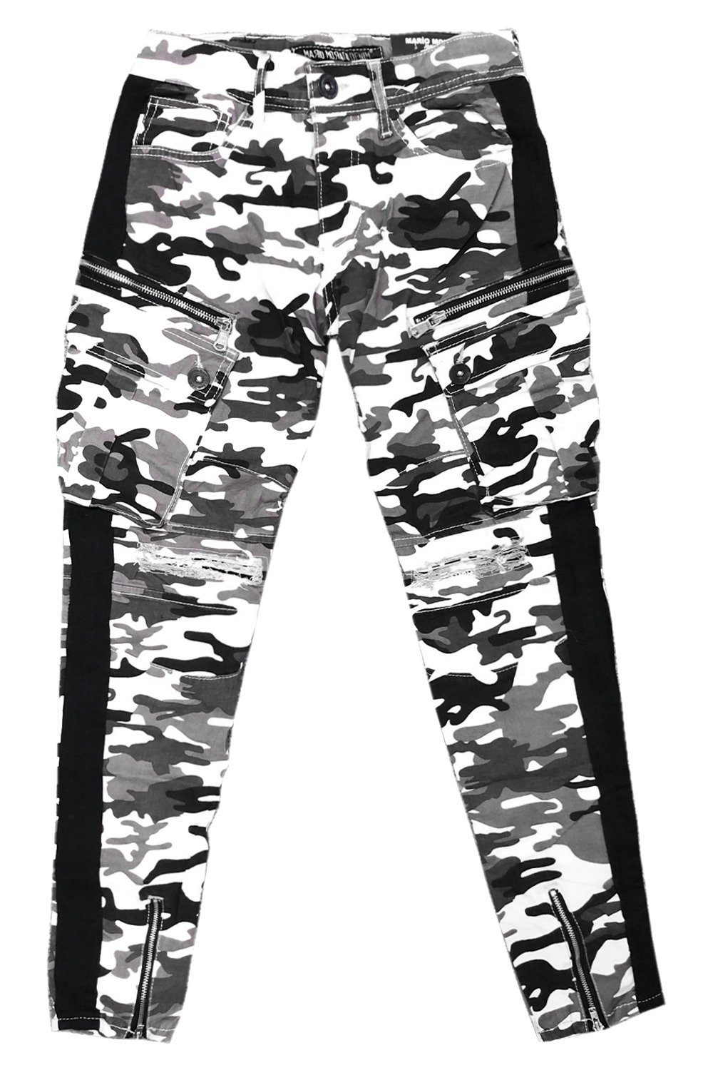 Camouflage-1 Hose Jeans Jeans 2830 in Reisverschlisse Pants Cargohose Chino Pants (1-tlg) Cargo Jogger Egomaxx