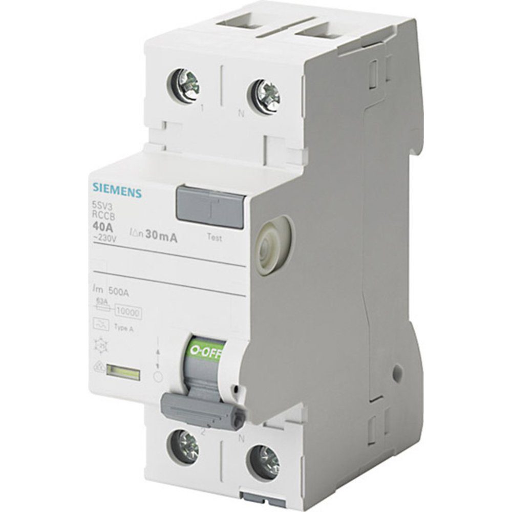 40 V 0.03 A FI-Schutzschalter Siemens SIEMENS 230 A 5SV3314-6 A Sicherheitsrelais 2polig