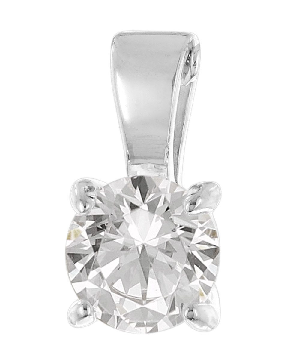 Glizz Kettenanhänger GL1071, Schmuck-Anhänger mit Lab Grown Diamant 0,50 Karat 333 Weißgold
