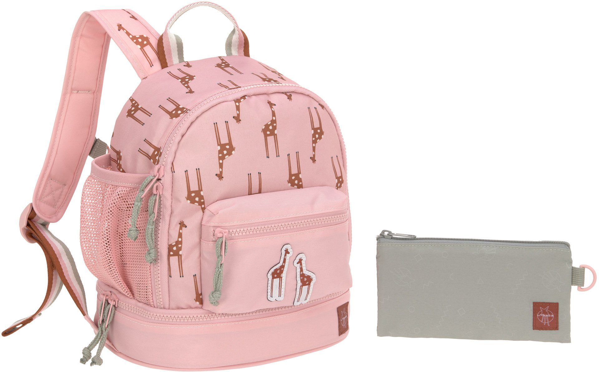 Kinderrucksack Safari, Giraffe, Rose