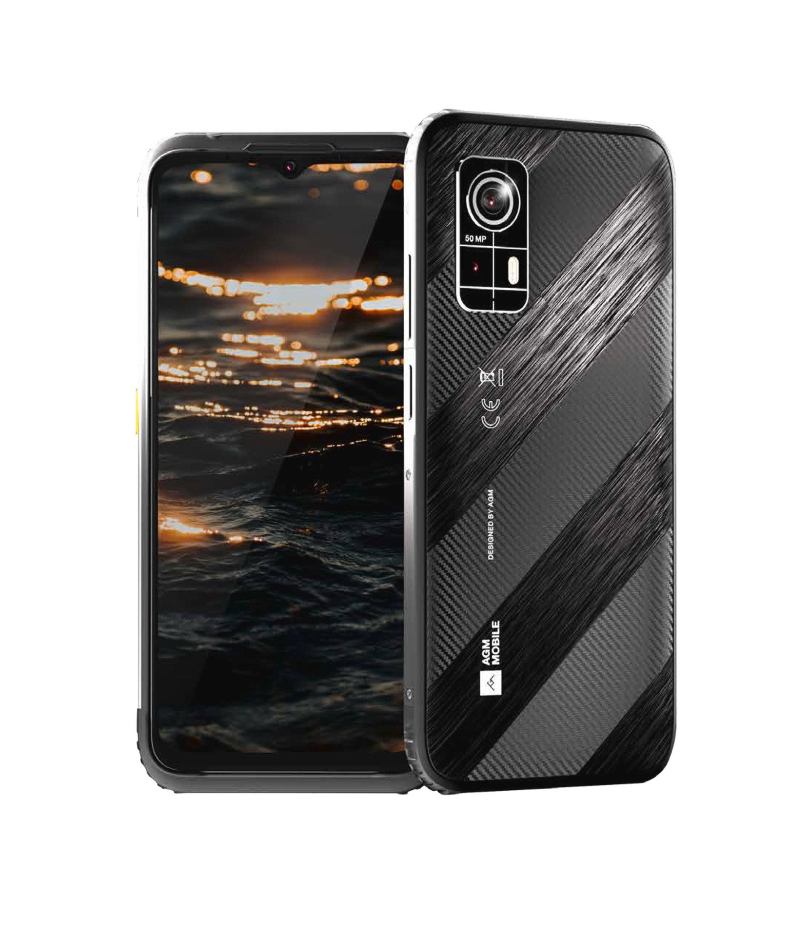 AGM by Beafon H6 Smartphone (16,56 cm/6,52 Zoll, 256 GB Speicherplatz, 50 MP Kamera, 16 GB / 256 GB, ultradünn, robust, 6,56-Zoll-Display 90 Hz, Android 13)