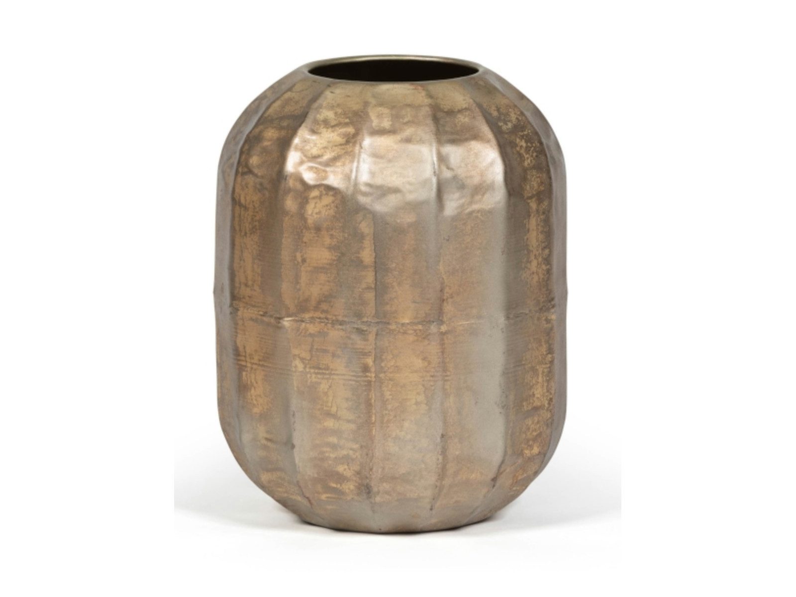 Dekovase Vase silber-gold Ø20 x 26 cm (1 Stück)