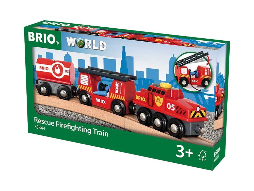 BRIO® Spielzeugeisenbahn-Lokomotive Brio World Eisenbahn Zug Feuerwehr Lösc günstig online kaufen