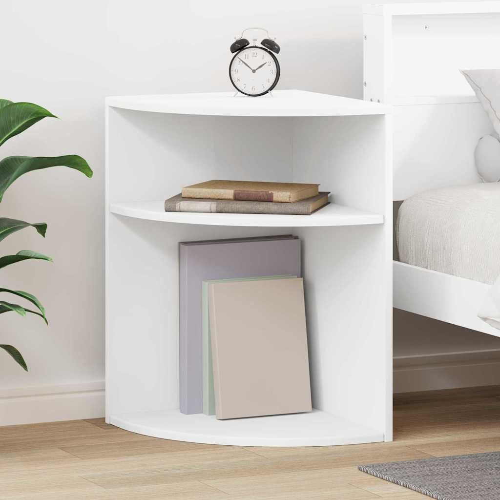 vidaXL Beistelltisch Beistelltisch Weiß 39,7 x 39,7 x 60 cm Holzwerkstoff (1-St)