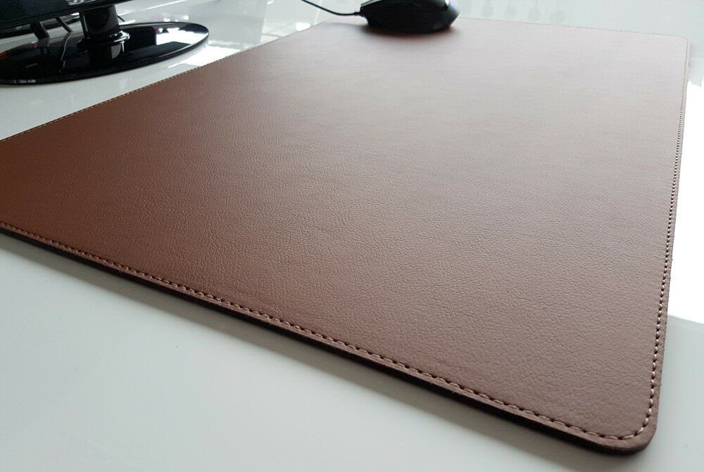 Profi Mats Schreibtischunterlage Sanft Lux Kunst Leder 70 x 50 Braun – Bild 4 von 5