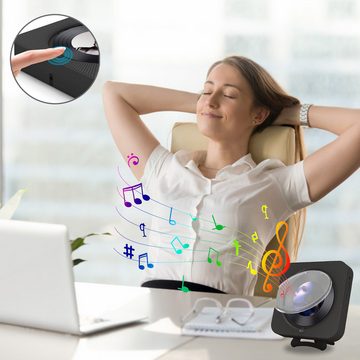Bedee Tragbarer Desktop-CD-Player mit Bluetooth Multifunktional tragbarer CD-Player (3,5mm AUX Buchse mit Fernbedienung Audio FM Radio USB MP3 Musik Player)