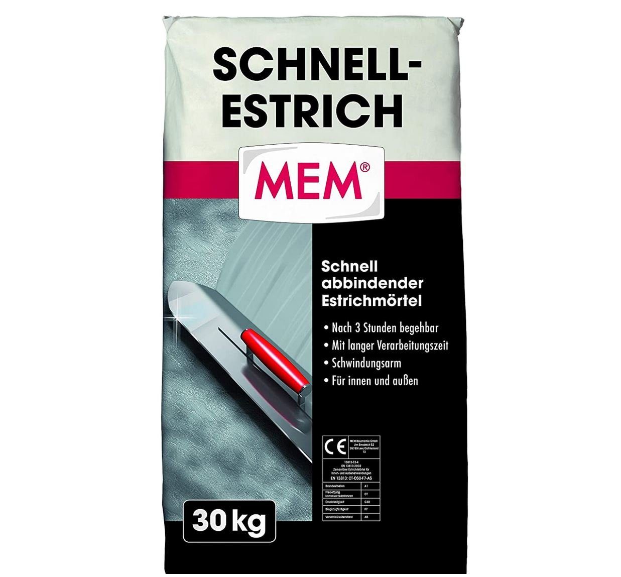MEM Bauchemie Montagekleber MEM Schnell-Estrich, 30 günstig online kaufen