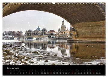 CALVENDO Wandkalender Dresden 2023 (Premium, hochwertiger DIN A2 Wandkalender 2023, Kunstdruck in Hochglanz)