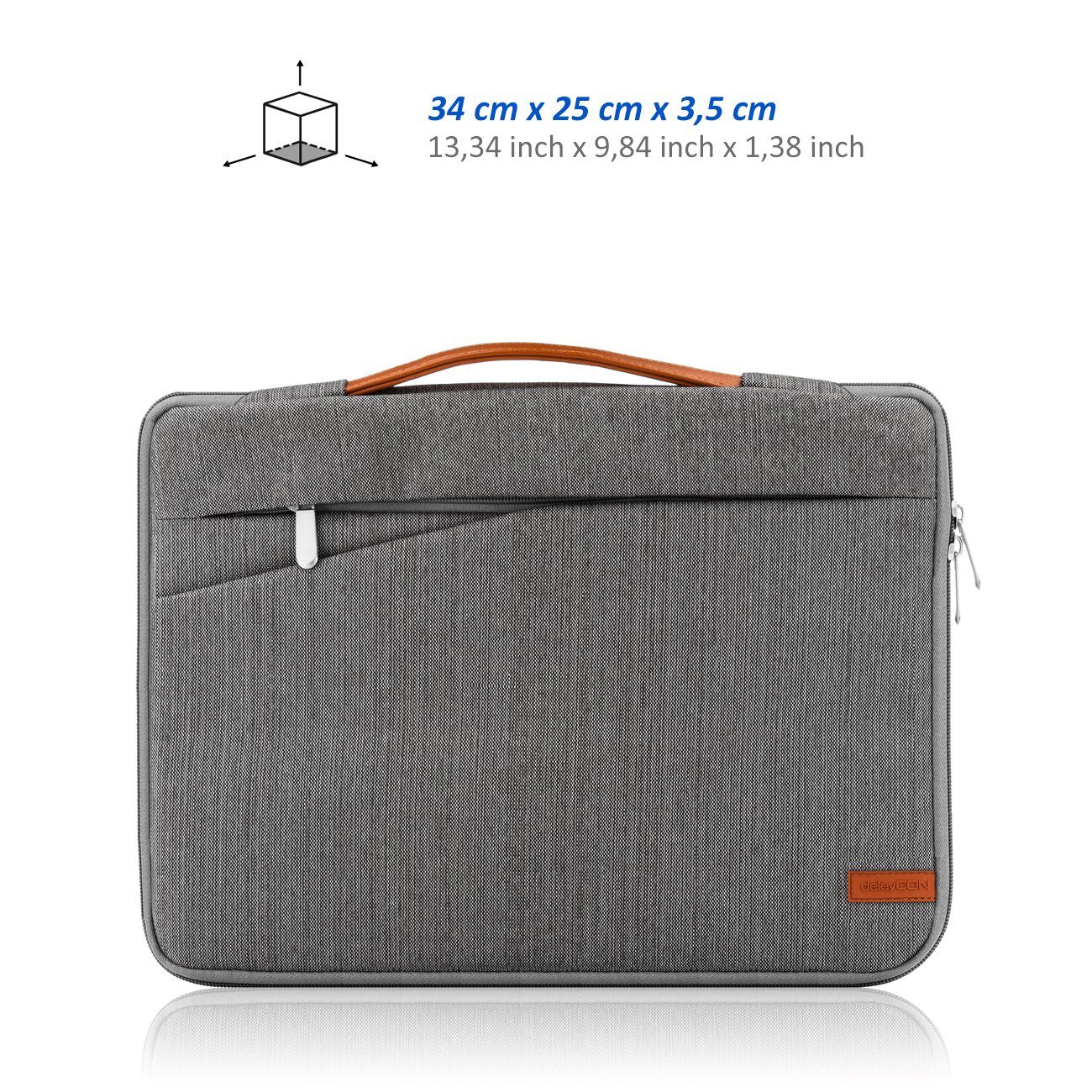 deleyCON Businesstasche Notebooktasche / bis Notebook Laptop deleyCON für 15,6" - (39,6cm)