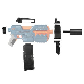 Blasterparts Blaster SMG-Kit 2: Silencer Gun, schwarz, SMG-Kit 2, schwarz: Das günstige Modding Kit mit geringen Bastelbedar