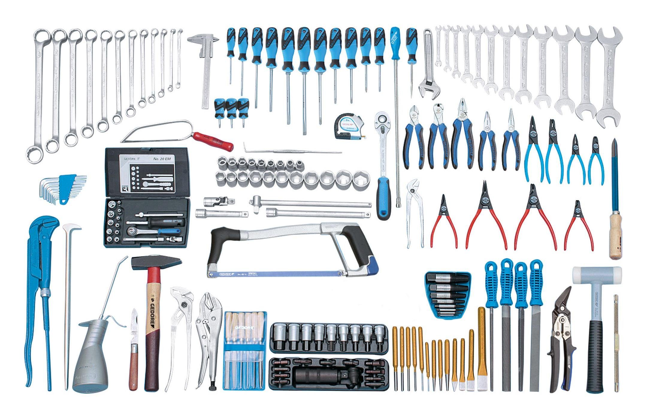 Gedore Werkzeugset, (180-St), Werkzeugsortiment Mechaniker 180tlg