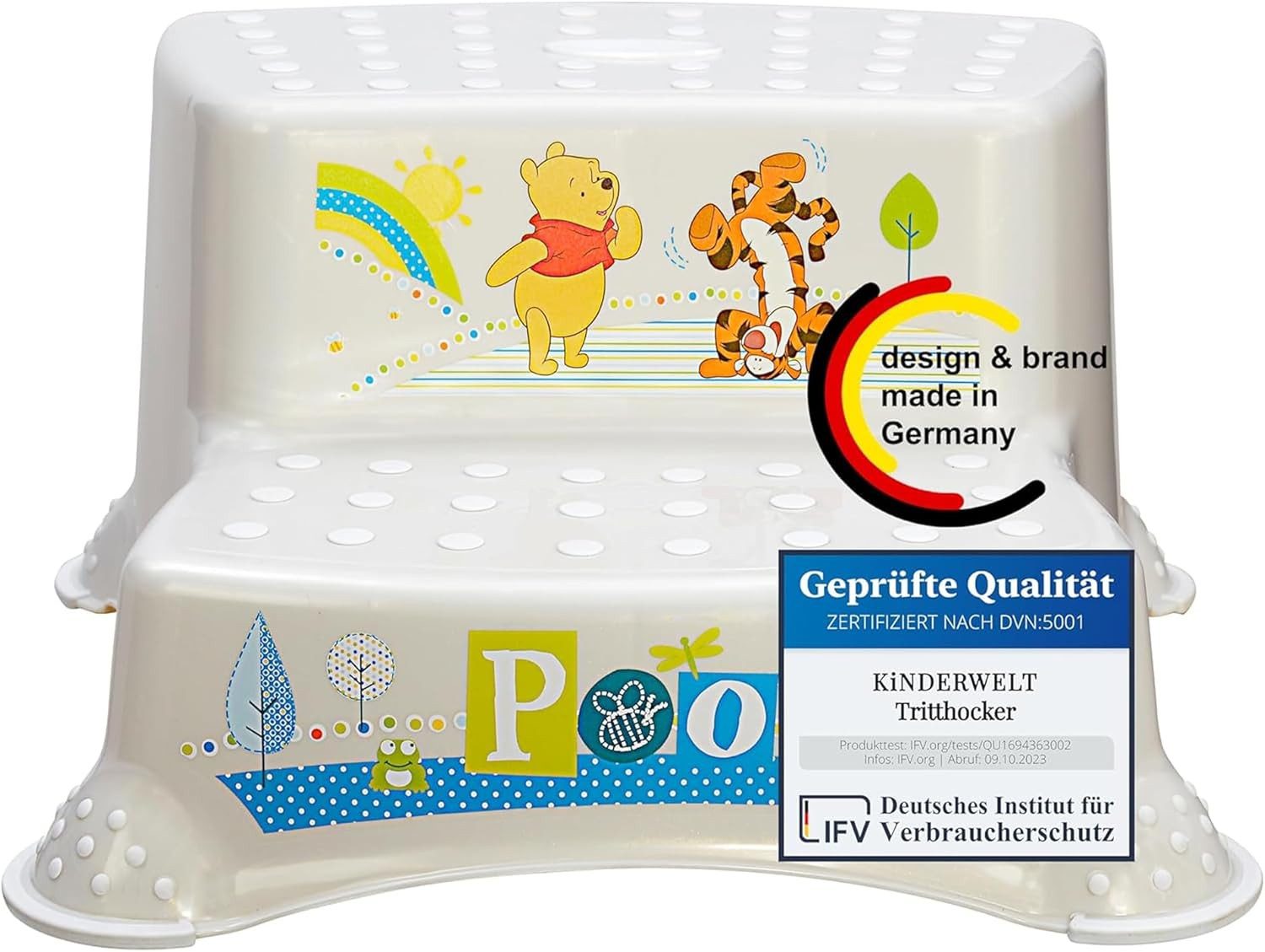 KiNDERWELT Tritthocker zweistufiger Tritthocker Disney Winnie Puuh perl günstig online kaufen