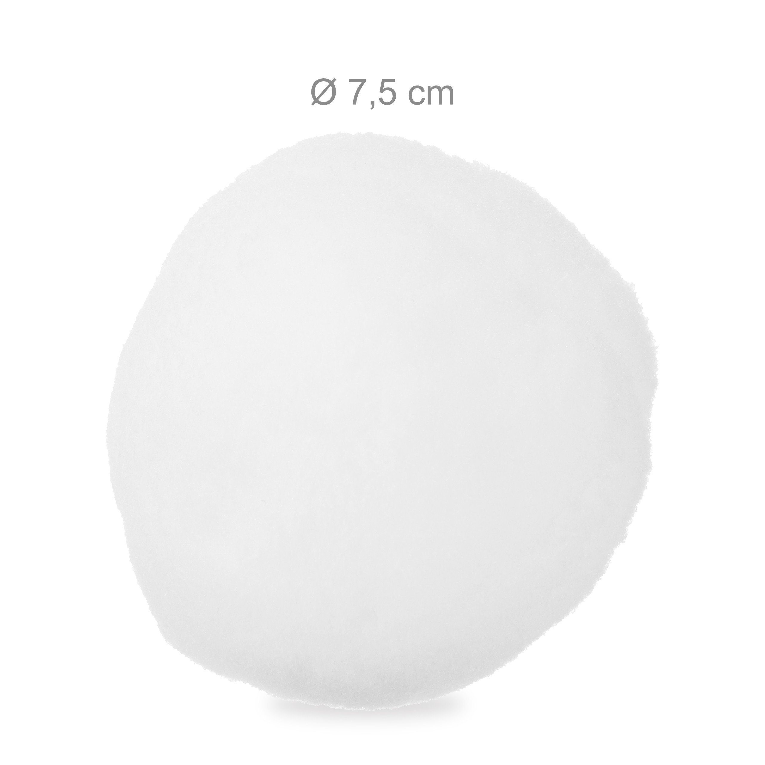 relaxdays Schneeballzange Künstliche Schneebälle im 50er Set, (50-tlg) – Bild 3 von 5
