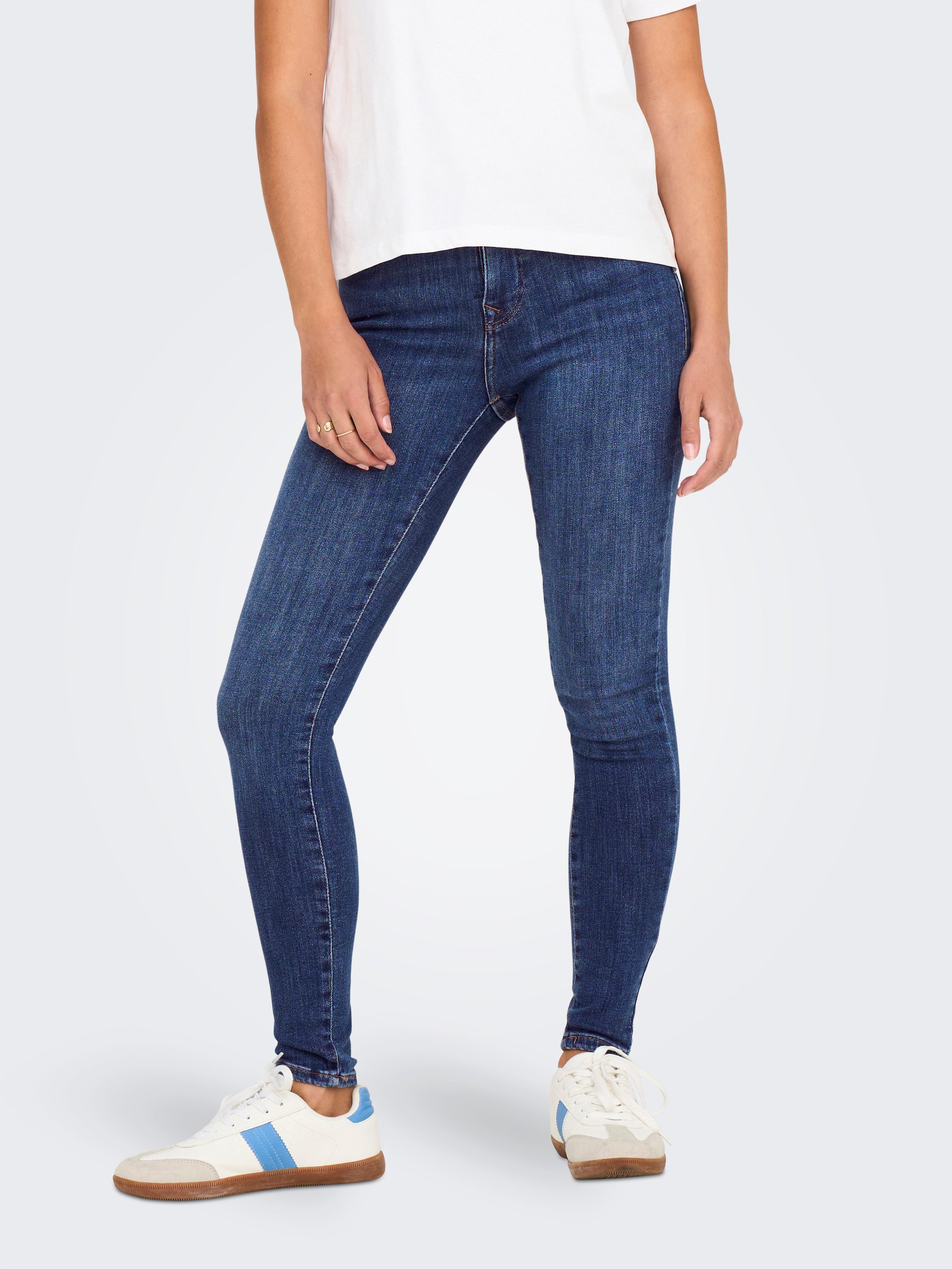 ONLY Skinny-fit-Jeans ONLPOWER MID SK PUSHUP DNM TAI012 NOOS
