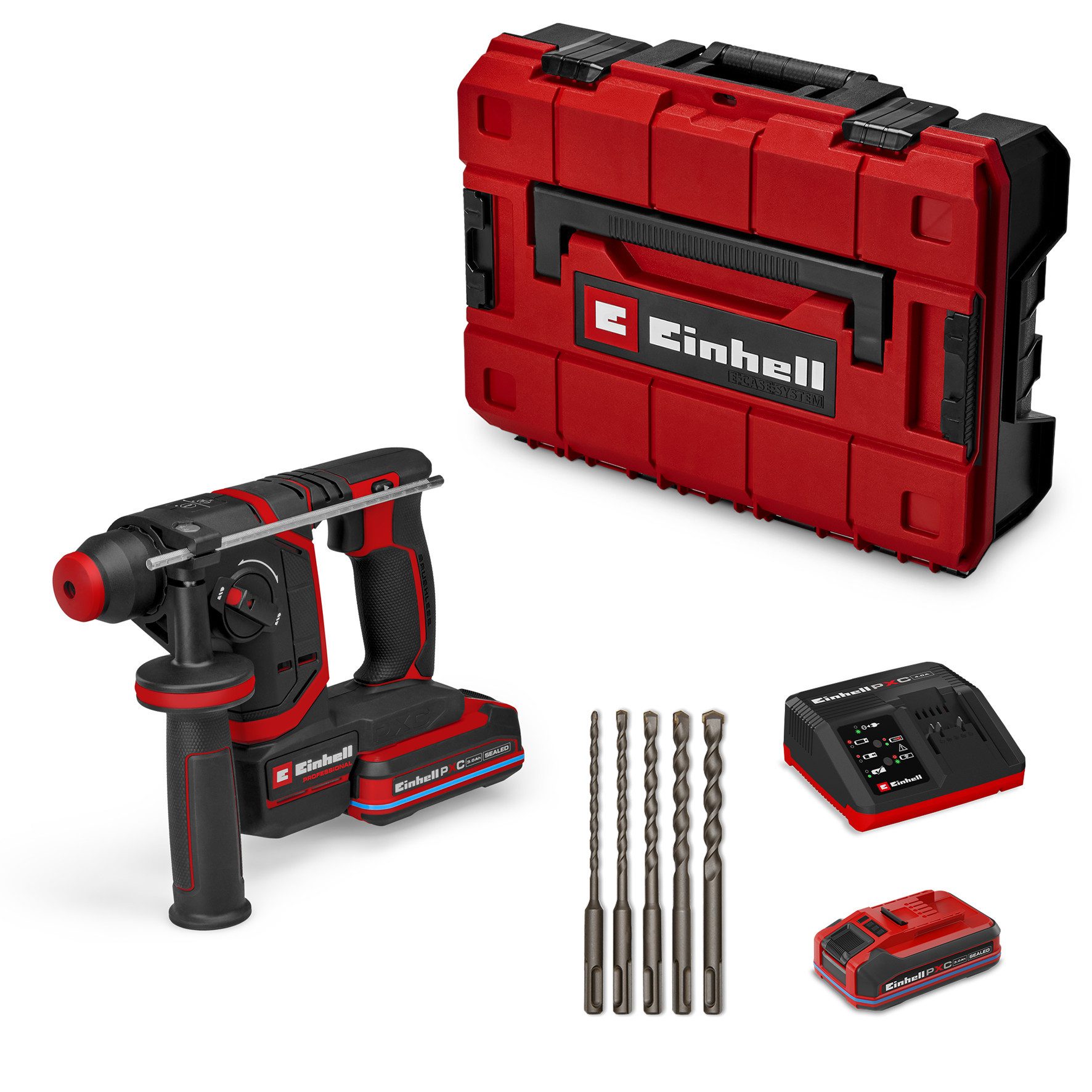 Einhell Akku-Bohrhammer TP-HD 18/17-C Li BL +5 (3.0Ah)