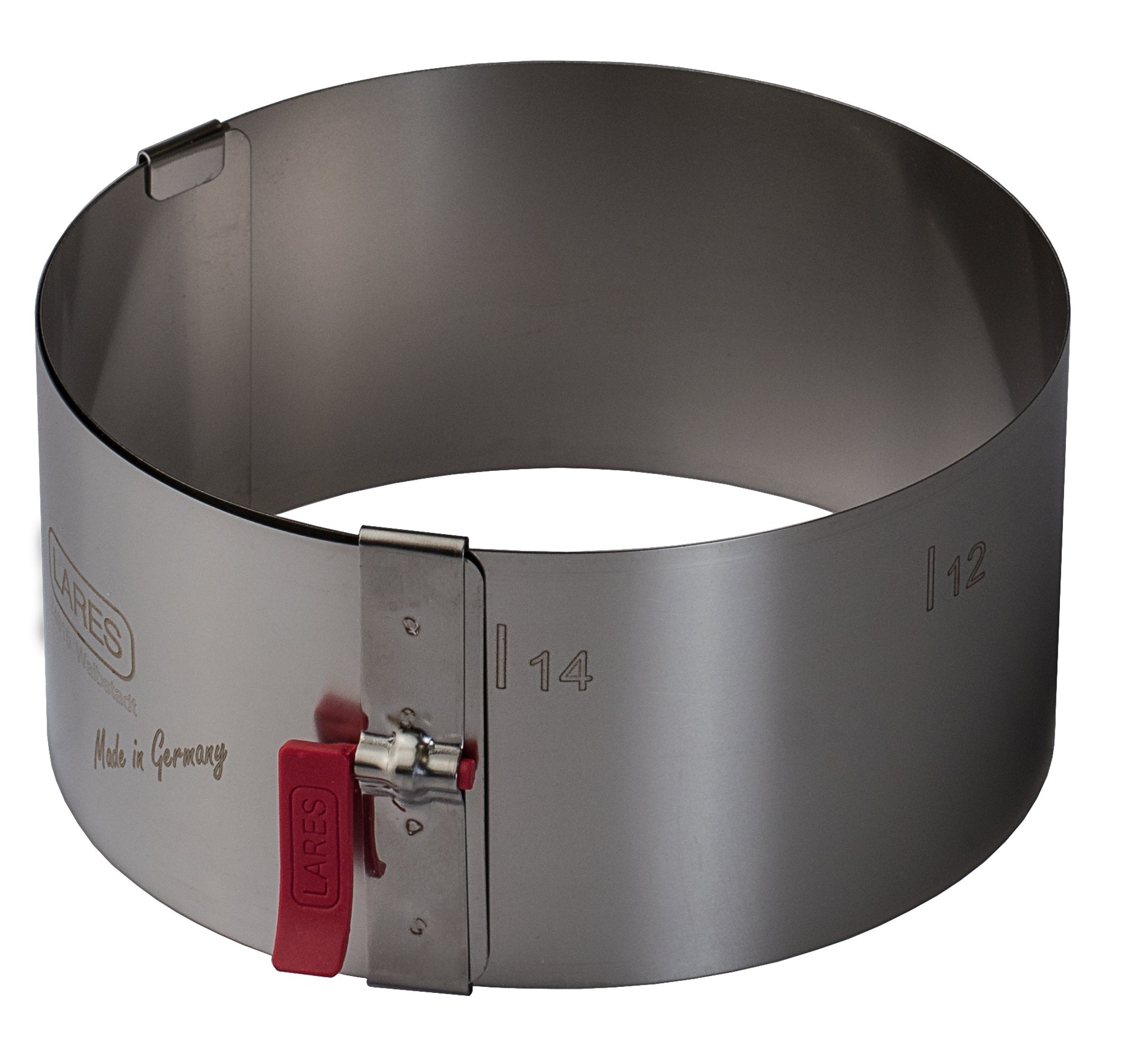 Tortenring 6013, verstellbarer Tortenring mit Klemmhebel