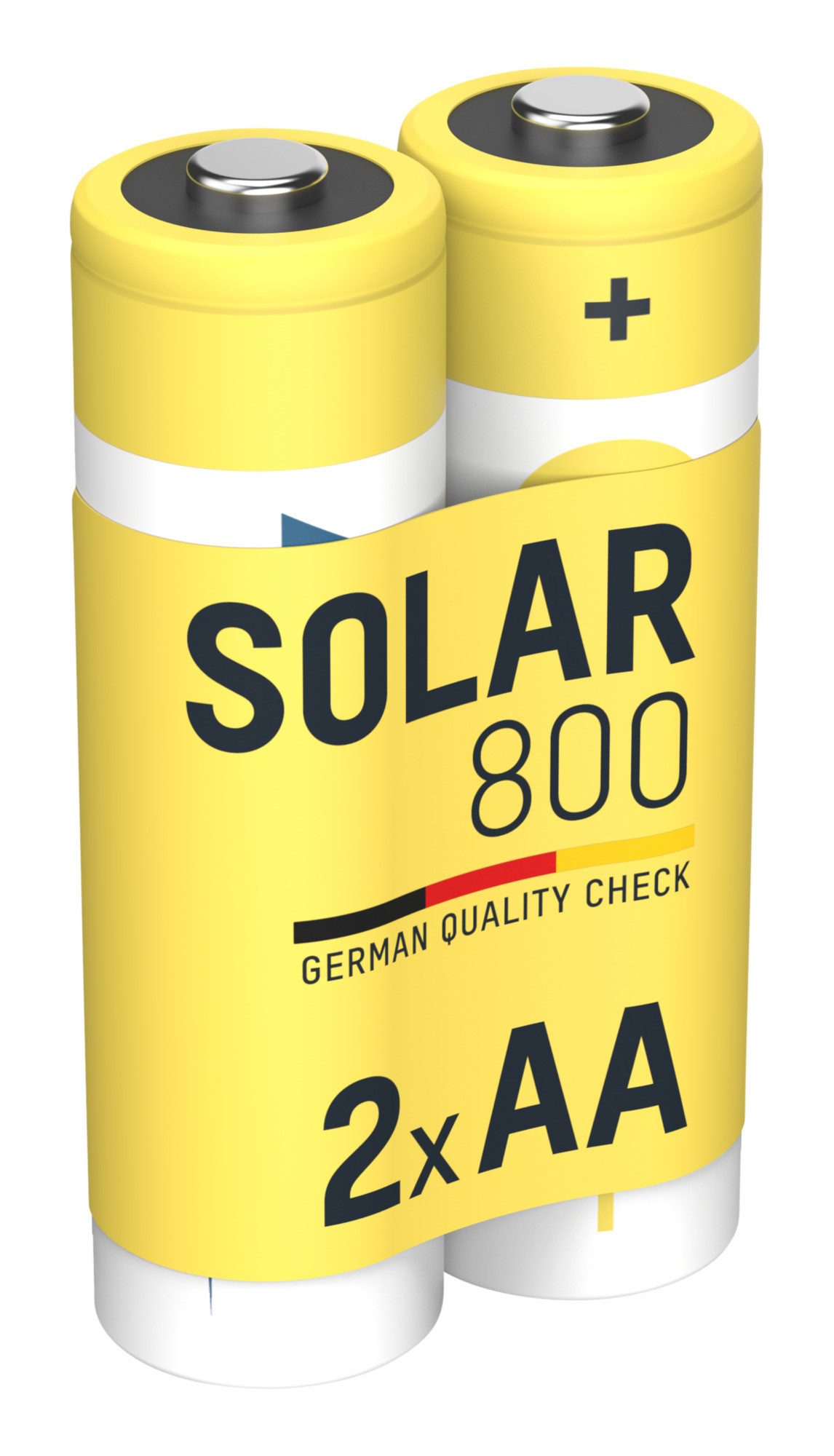 ANSMANN AG Solar Akku AA, 2 Stück, 800 mAh 1,2V NiMh Akku 800 mAh (1.2 V)