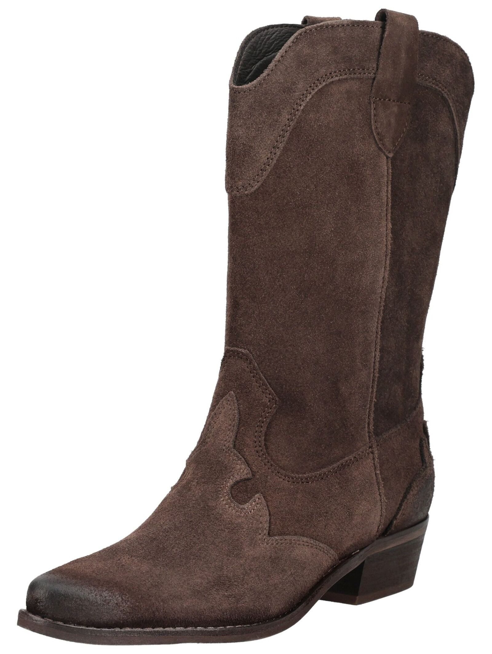 Felmini Stiefel Veloursleder . Bikerboots