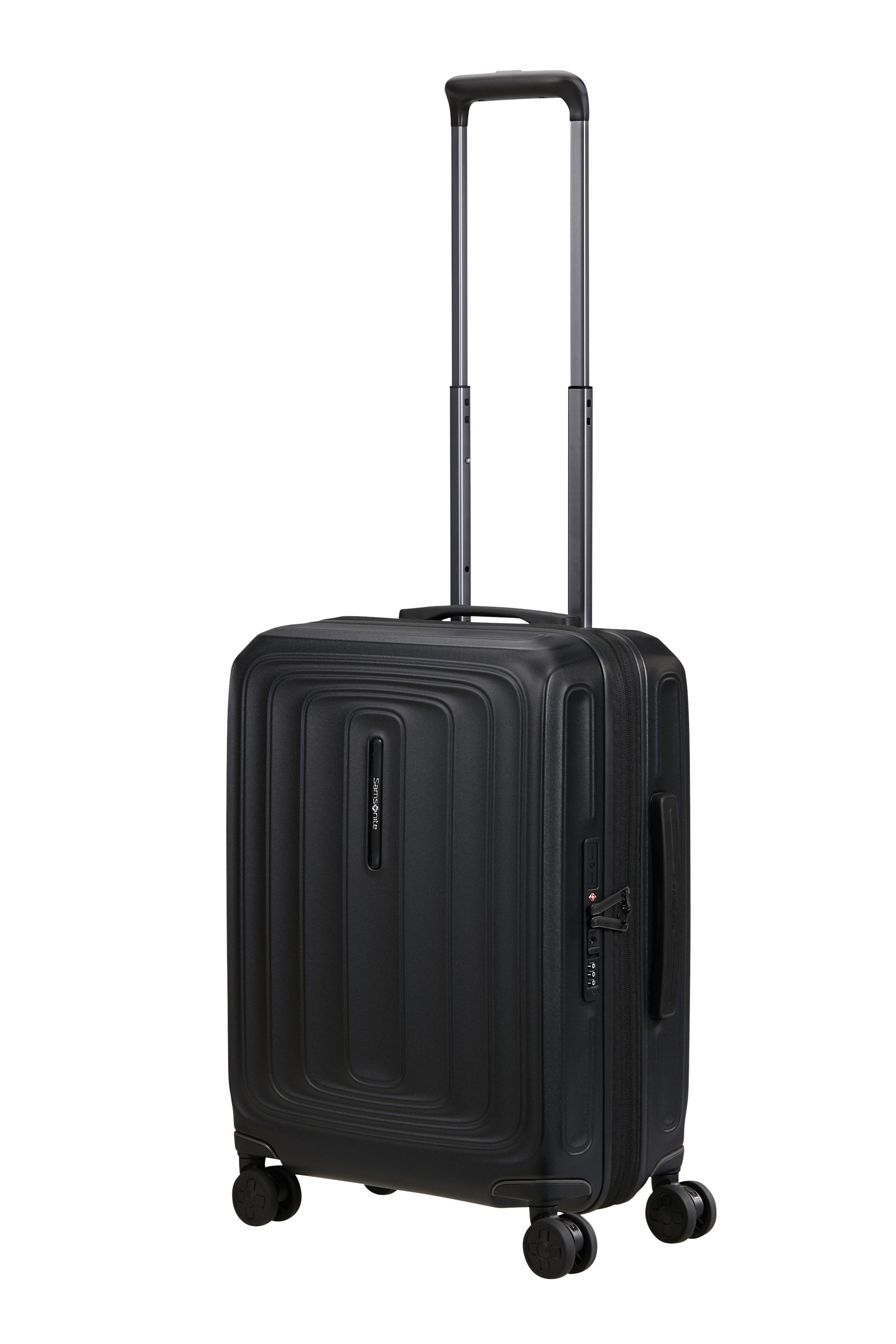 Samsonite Hartschalen-Trolley 2WANDER, 4 Rollen, aus robustem Polycarbonat, mit Adressetikett und Dehnfalte