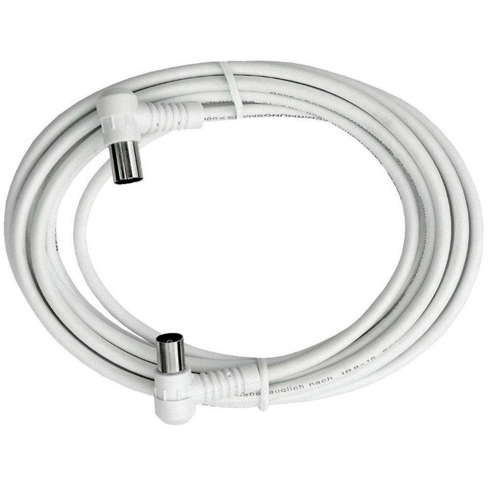 axing Axing Antennen Anschlusskabel [1x Antennenstecker 75 Ω - 1x Antennenbu SAT-Kabel, (500.00 cm)