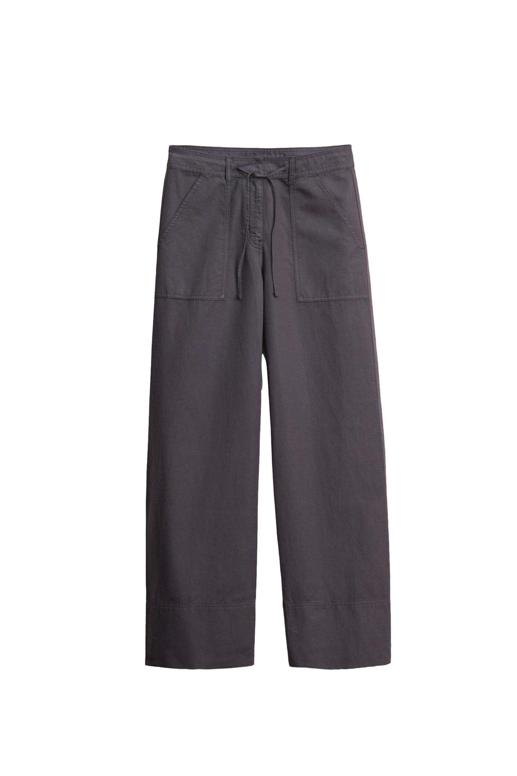 Bhoem Leinenhose Alltagshose mit Leinen und aufgesetzten Taschen (1-tlg)