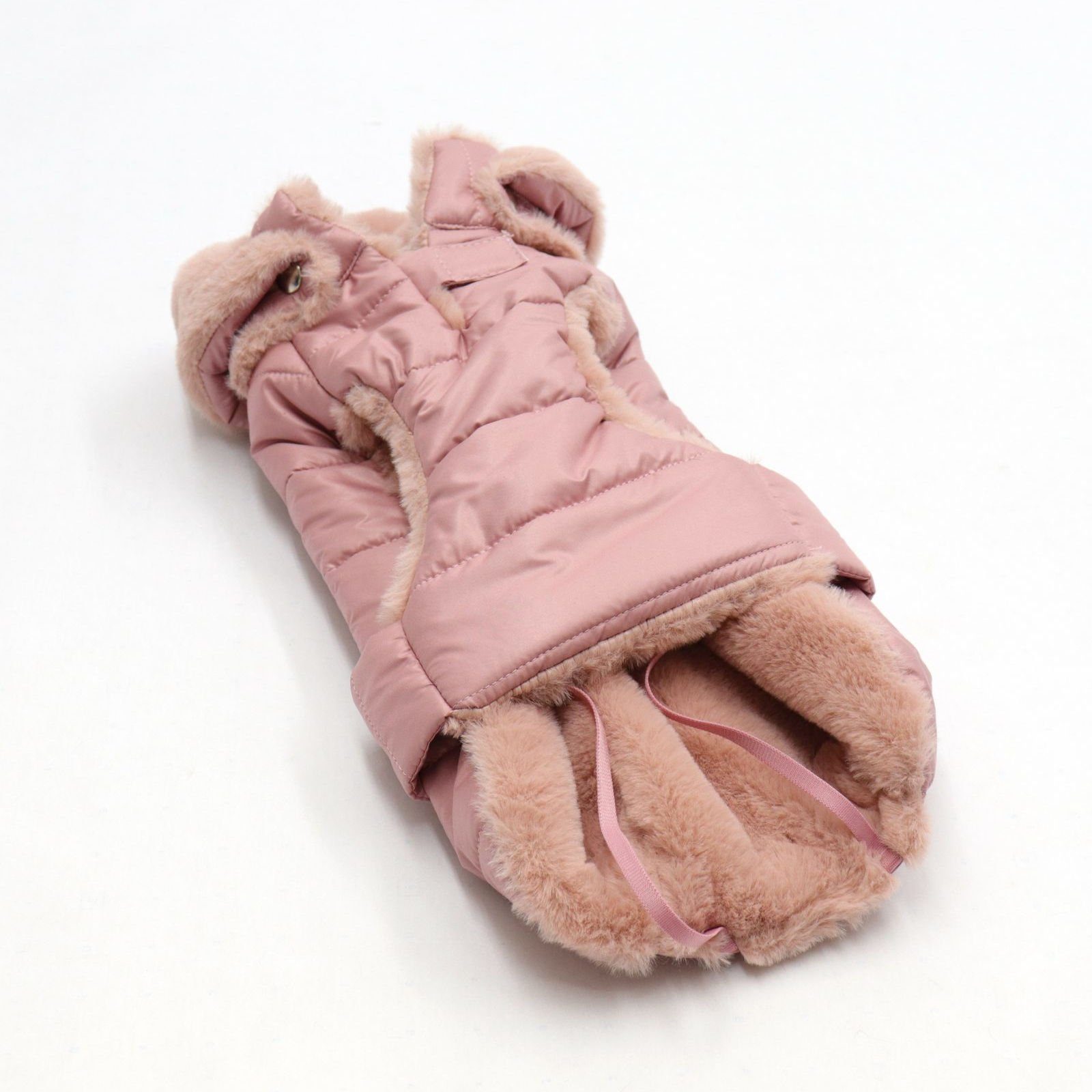 Fashion Dog Hundemantel Hunde-Steppmantel für Malteser, Rosa, 30 cm
