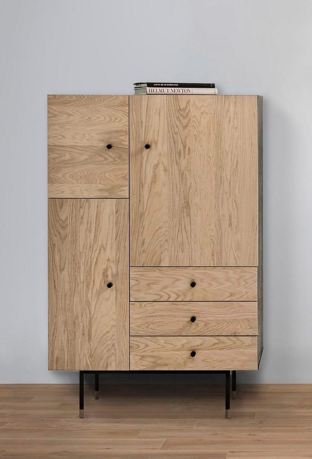 Woodman Highboard Jugend Kommode, Stauraumschrank mit Soft Close Funktion, Breite 90 cm, FSC®