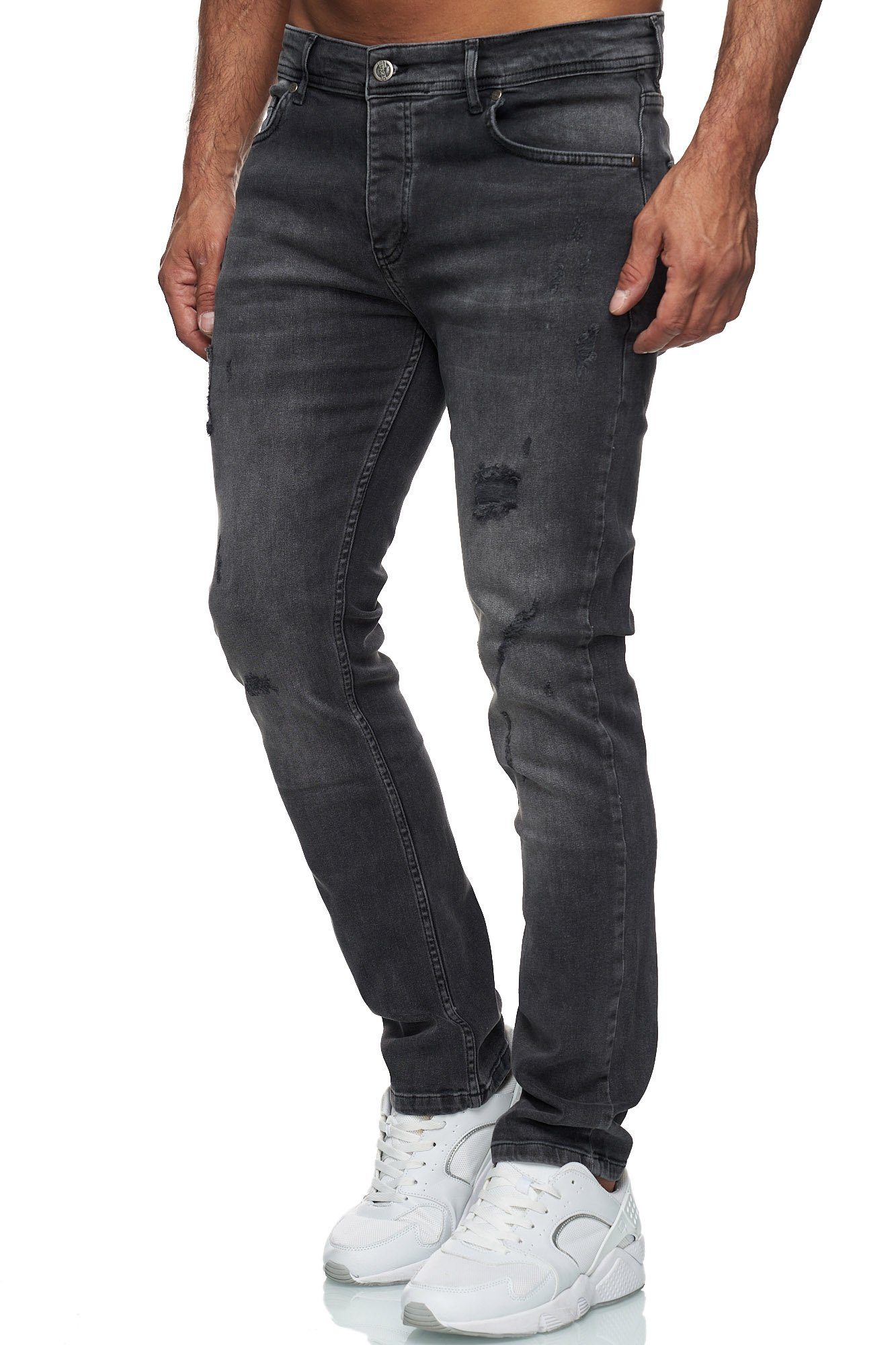 Reslad Destroyed-Jeans Reslad Jeans Herren Destroyed Slim Fit Herren-Hose J günstig online kaufen