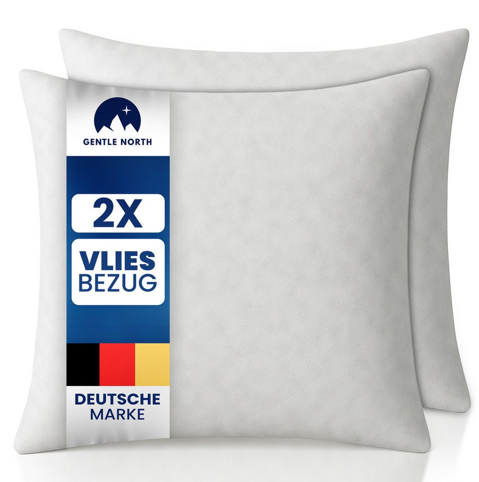 Gentle North Microfaserkissen Kopfkissen Set 2er 4er 6er – Deko- & Füllkissen – Waschbar 40°C