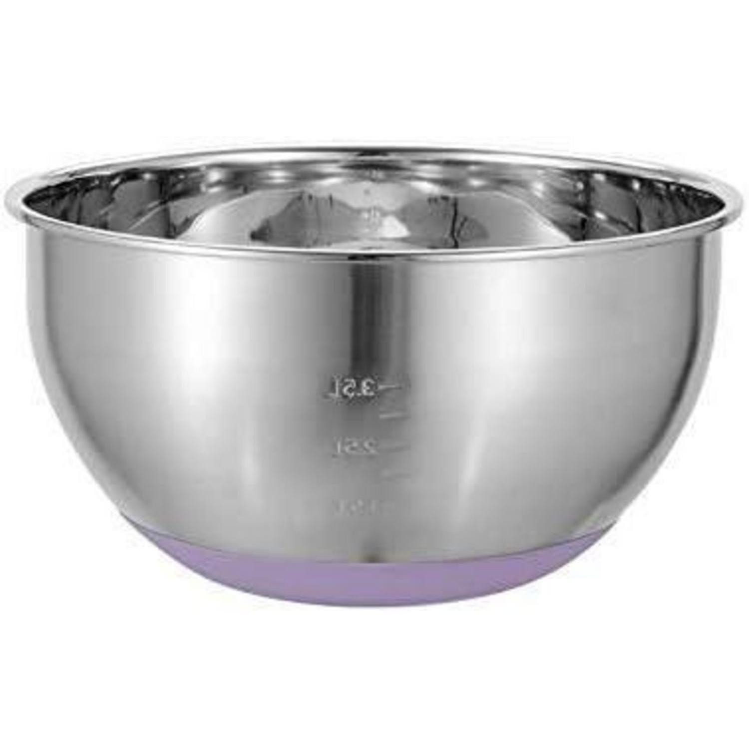 KINGBON Rührschüssel Küchenschüssel Edelstahl Multifunktional 28cm Rührschüssel