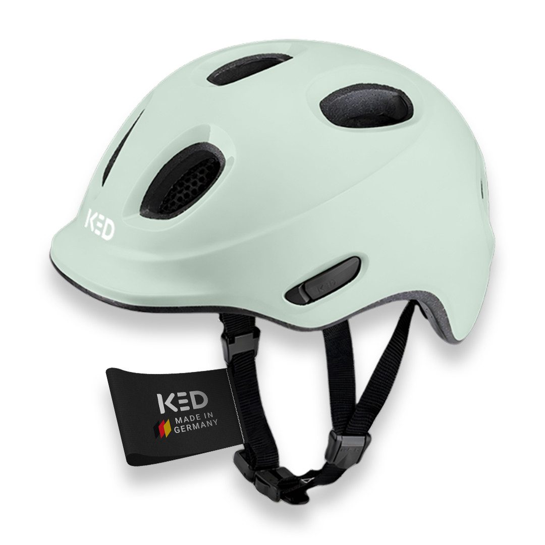 KED Kinderhelm Meggy Spark Kinderfahrradhelm, Inmold, 360° Verstellsystem, Reflektoren, Insektenschutznetz