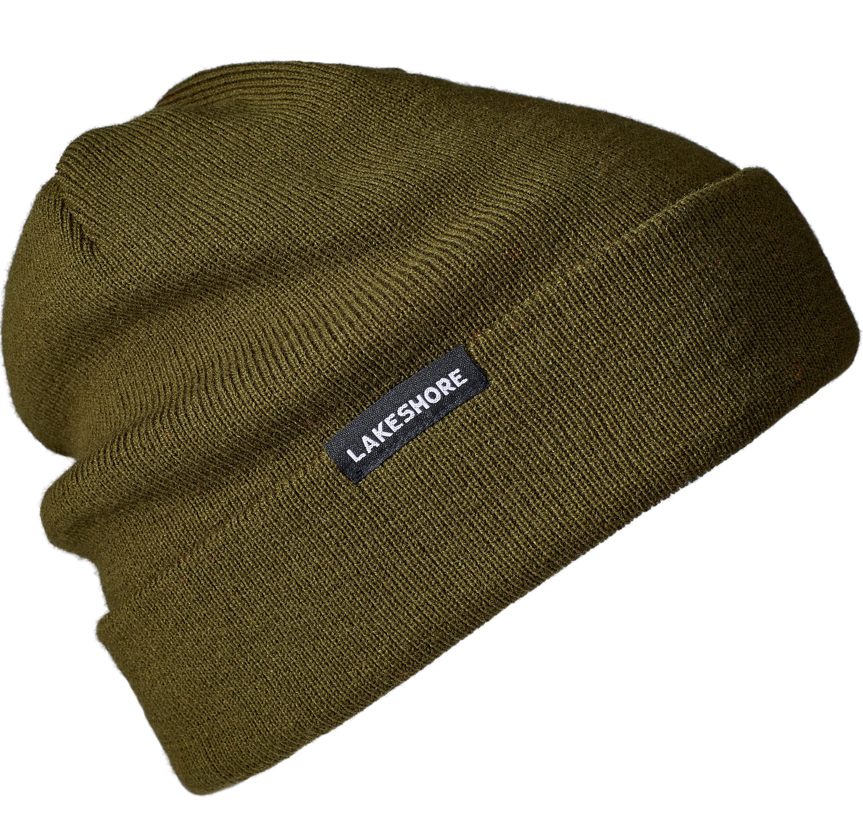 Lakeshore Strickmütze Jagd Wendemütze, Ideal für die Drückjagd, 2 farbig Orange und Olive