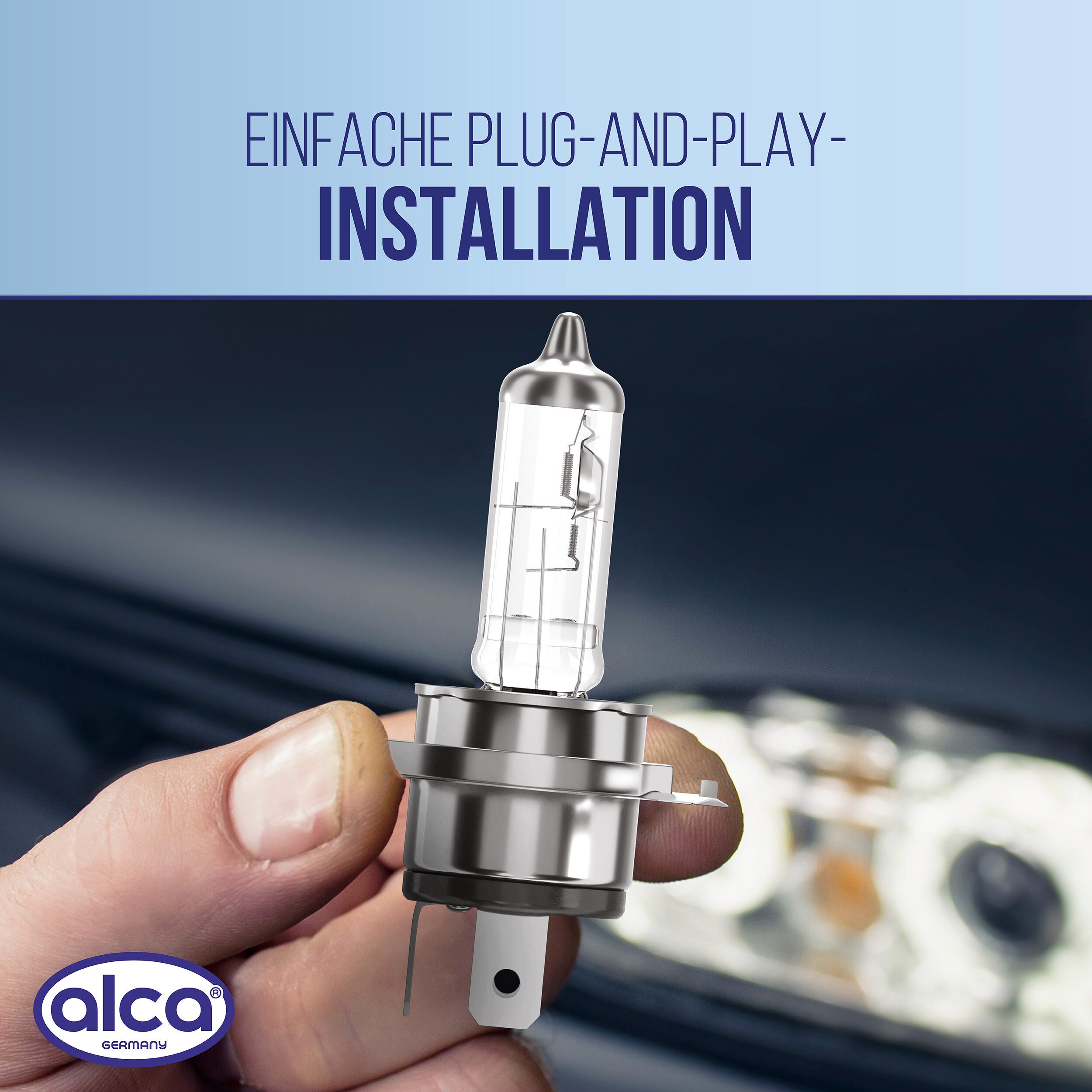 alca KFZ-Ersatzleuchte H4 Halogen Lampe Auto P43t 12V 60/55W Halogen Scheinwerfer 3200/3100K, 1 St. – Bild 4 von 5