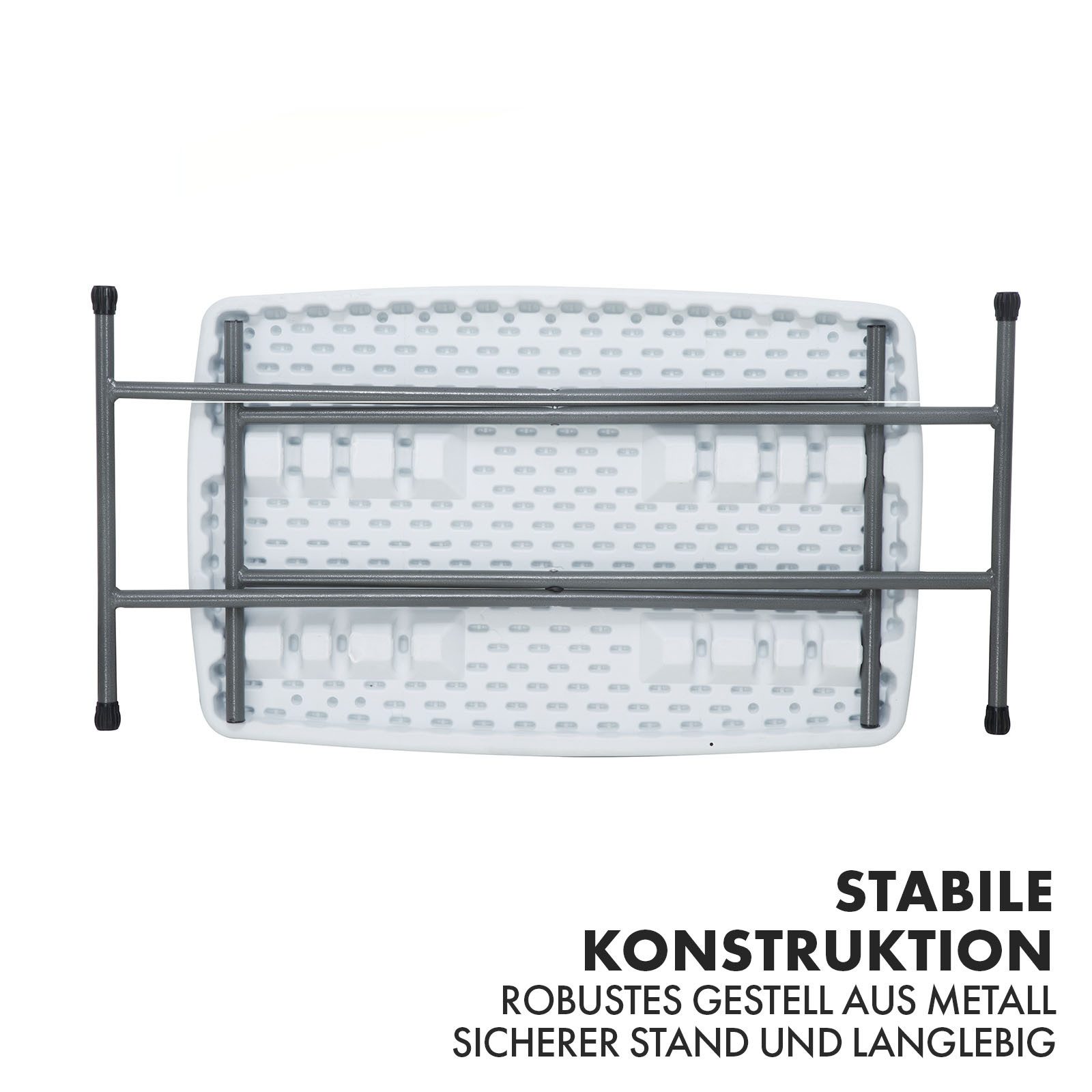 Kubus Campingtisch Klapptisch Sapporo für Innen- und Außenbereich, 49 x 75,5 x 76 cm