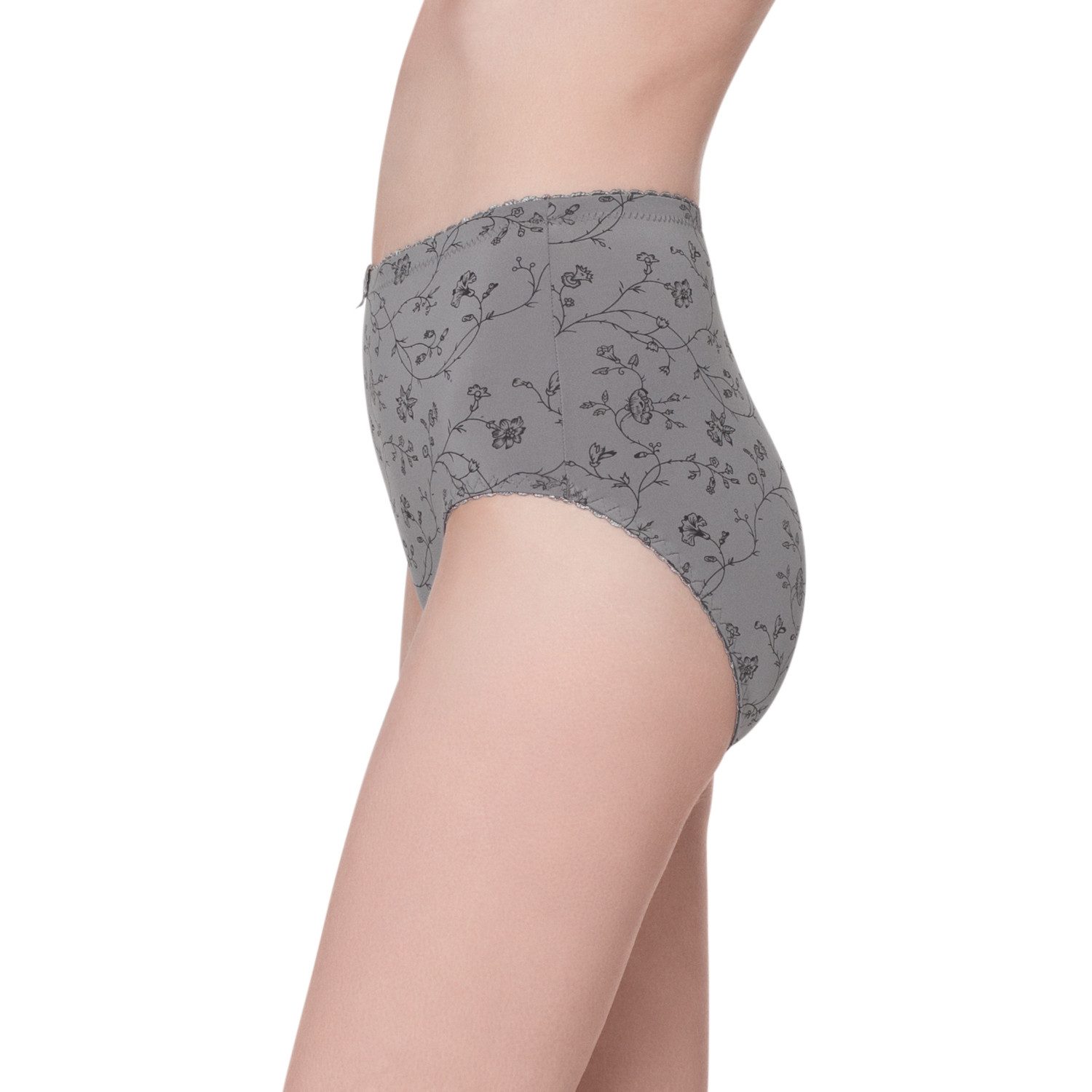celodoro Taillenslip Damen Taillenslip 6er Pack, Microfaser, Blümchen-Muster – Bild 4 von 5