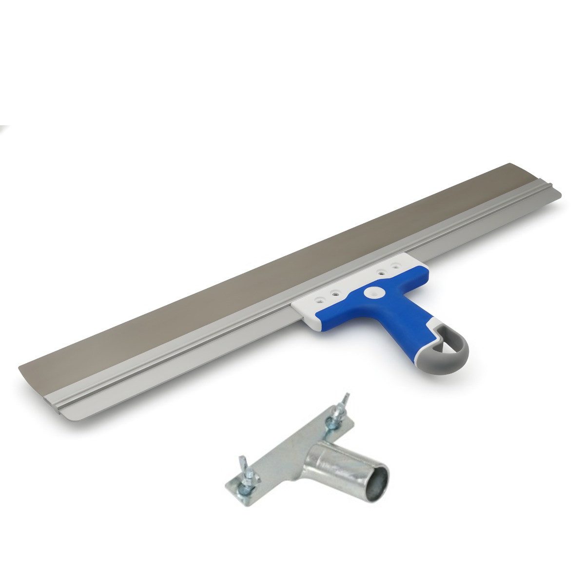 DEWEPRO Flächenspachtel DEWEPRO Flächenspachtel Rakel, 3K-Softgriff 600x50mm inkl. Stielhalte