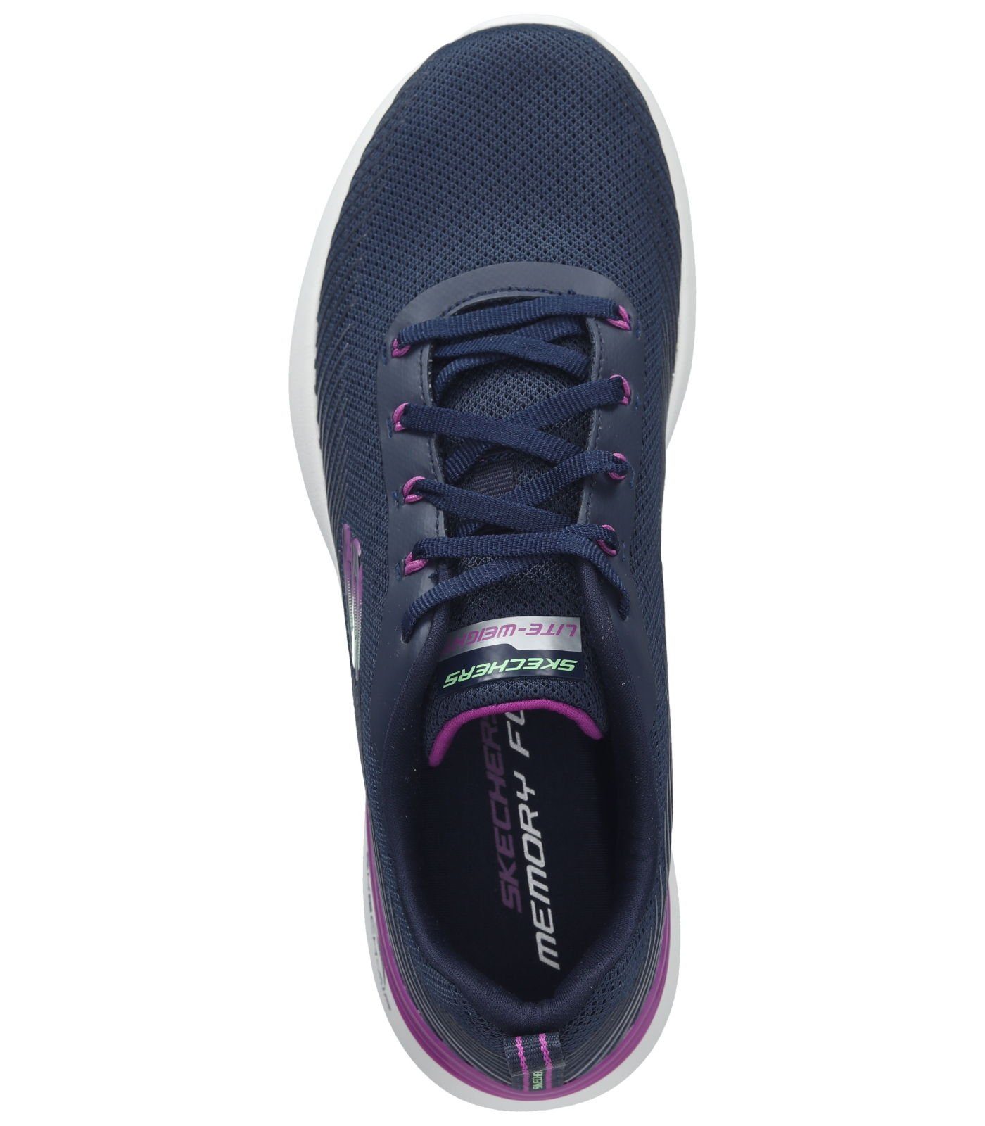 Skechers Sneaker Textil / Purpur Sneaker Marineblau