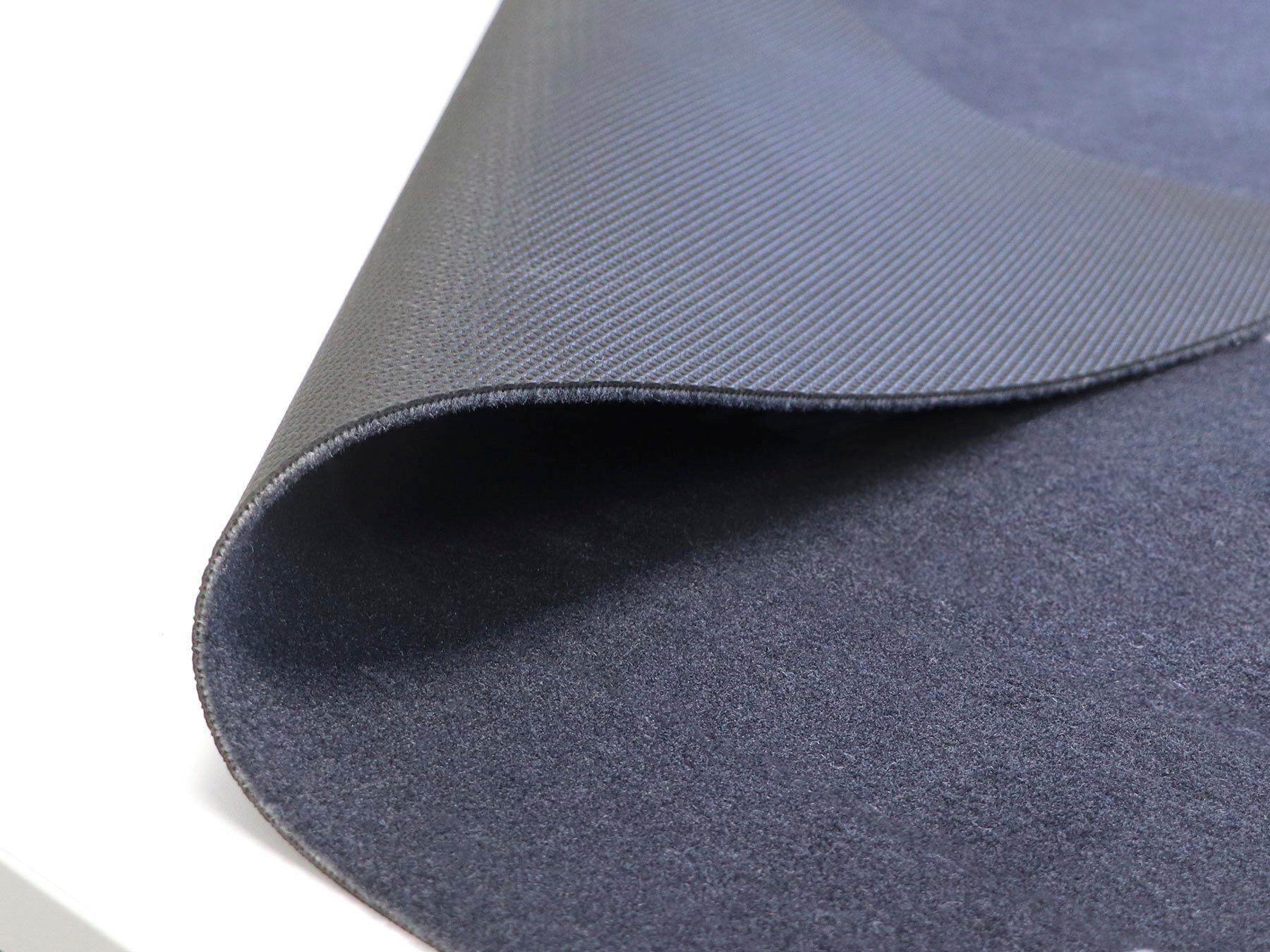 Bodenschutz, mm, 5 BBQ Schmutzfangmatte, ideal Fußmatte Höhe: als Primaflor-Ideen Textil, waschbar Grillunterlage rechteckig, in schwarz,