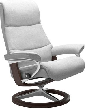 Stressless® Relaxsessel View (Set, Relaxsessel mit Hocker), mit Signature Base, Größe S,Gestell Wenge