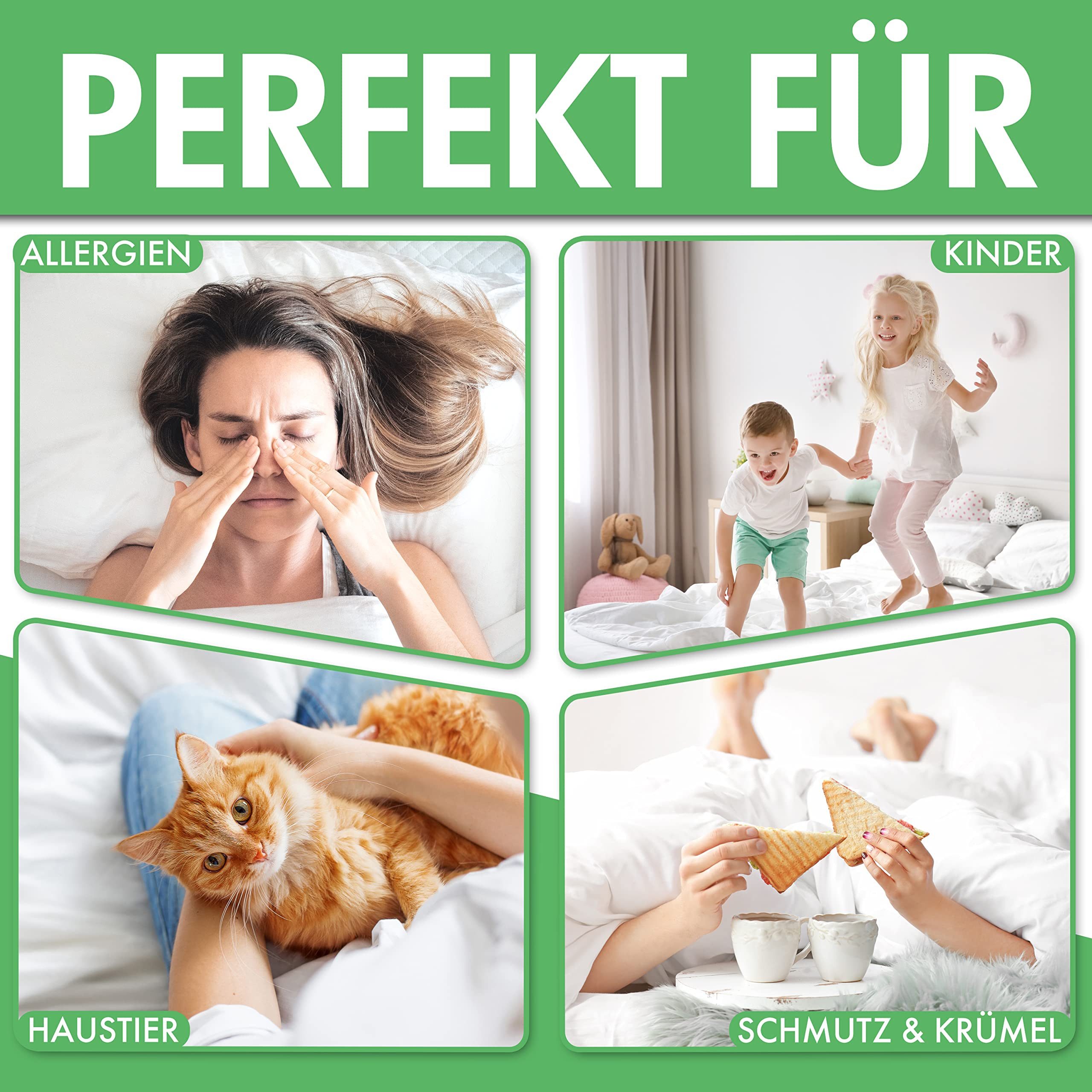 Welldora Kissenbezug für Allergiker, Milbenbezug Kissen, günstig online kaufen