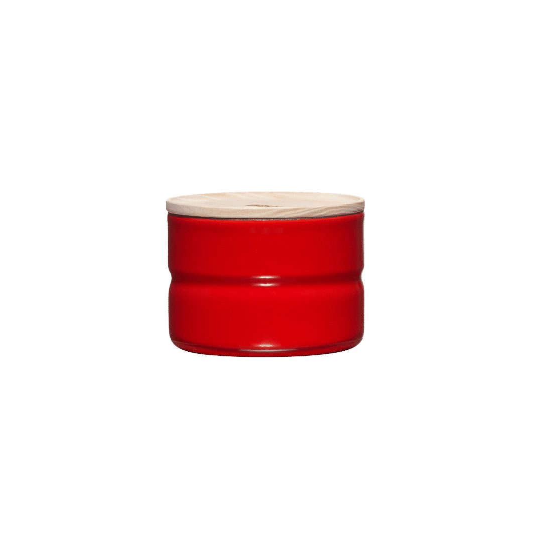 Vorratsdose Vorratsdose mit Eschenholzdeckel 230ml Rot