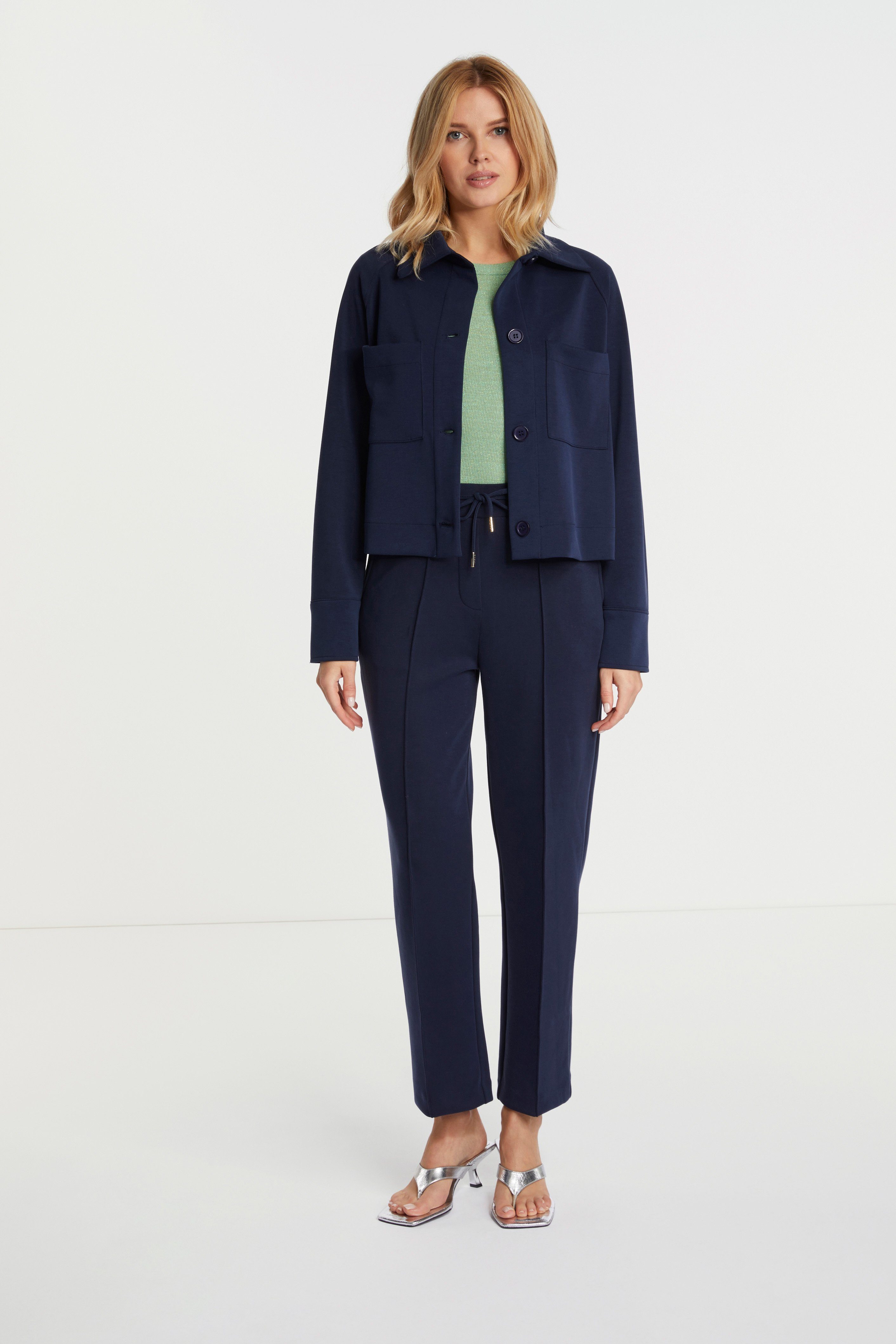RICHROYAL Jerseyhose mit Bändchen im Bündchen günstig online kaufen