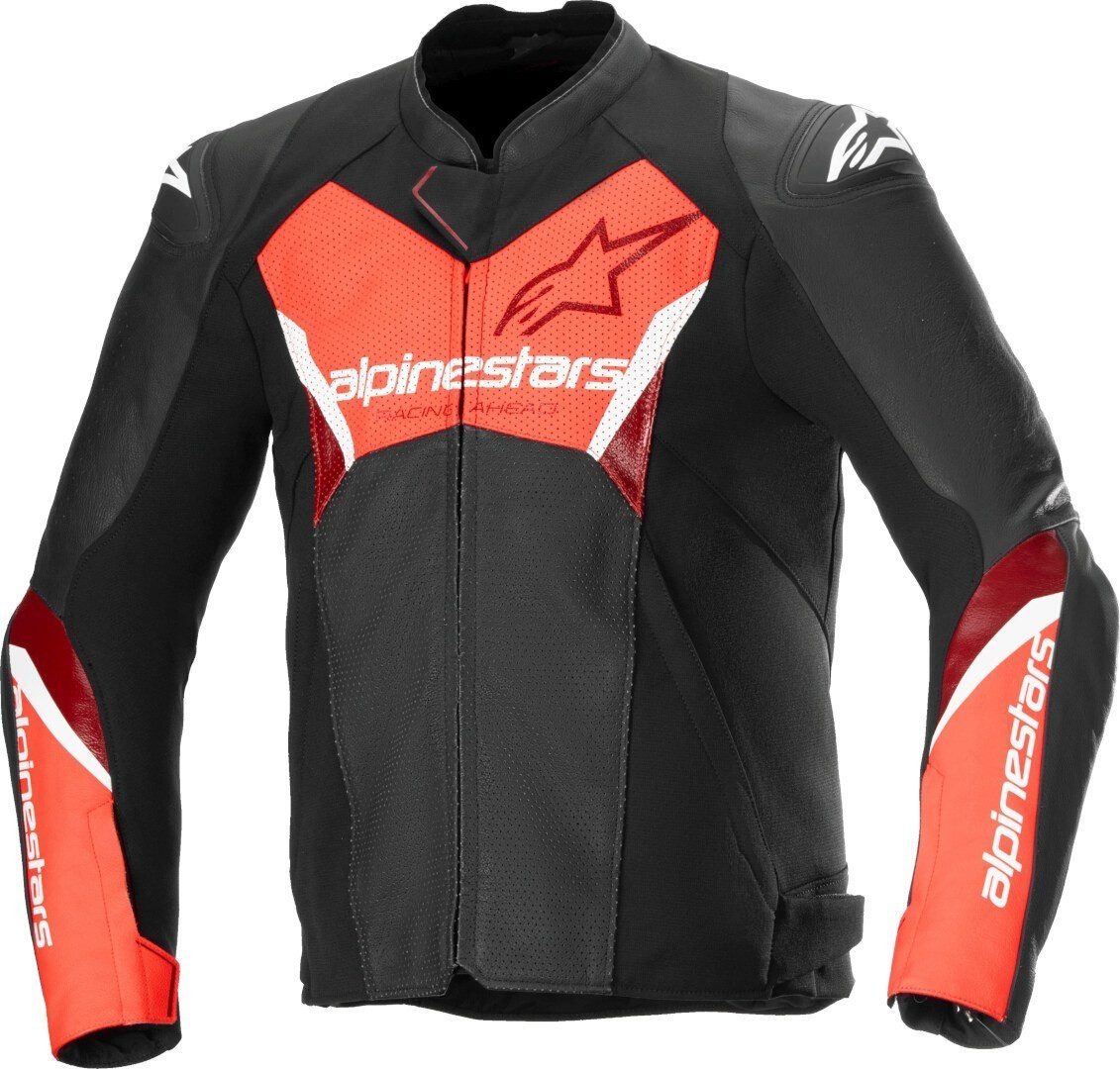 Alpinestars Motorradjacke Faster V3 Airflow perforierte Motorrad Leder-/Textiljacke perforiert