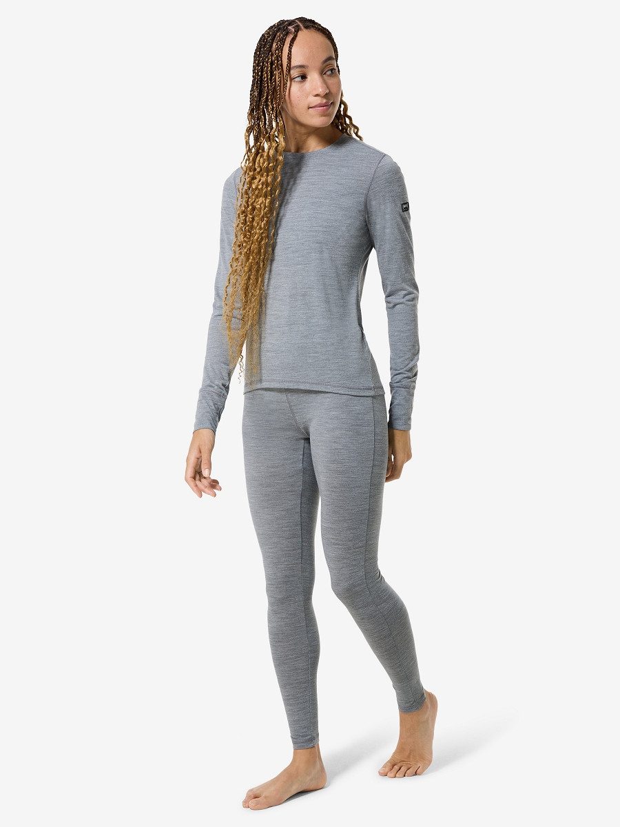 SUPER.NATURAL Funktionsshirt für Damen, Merino W TUNDRA175 LS atmungsaktiver Merino-Materialmix