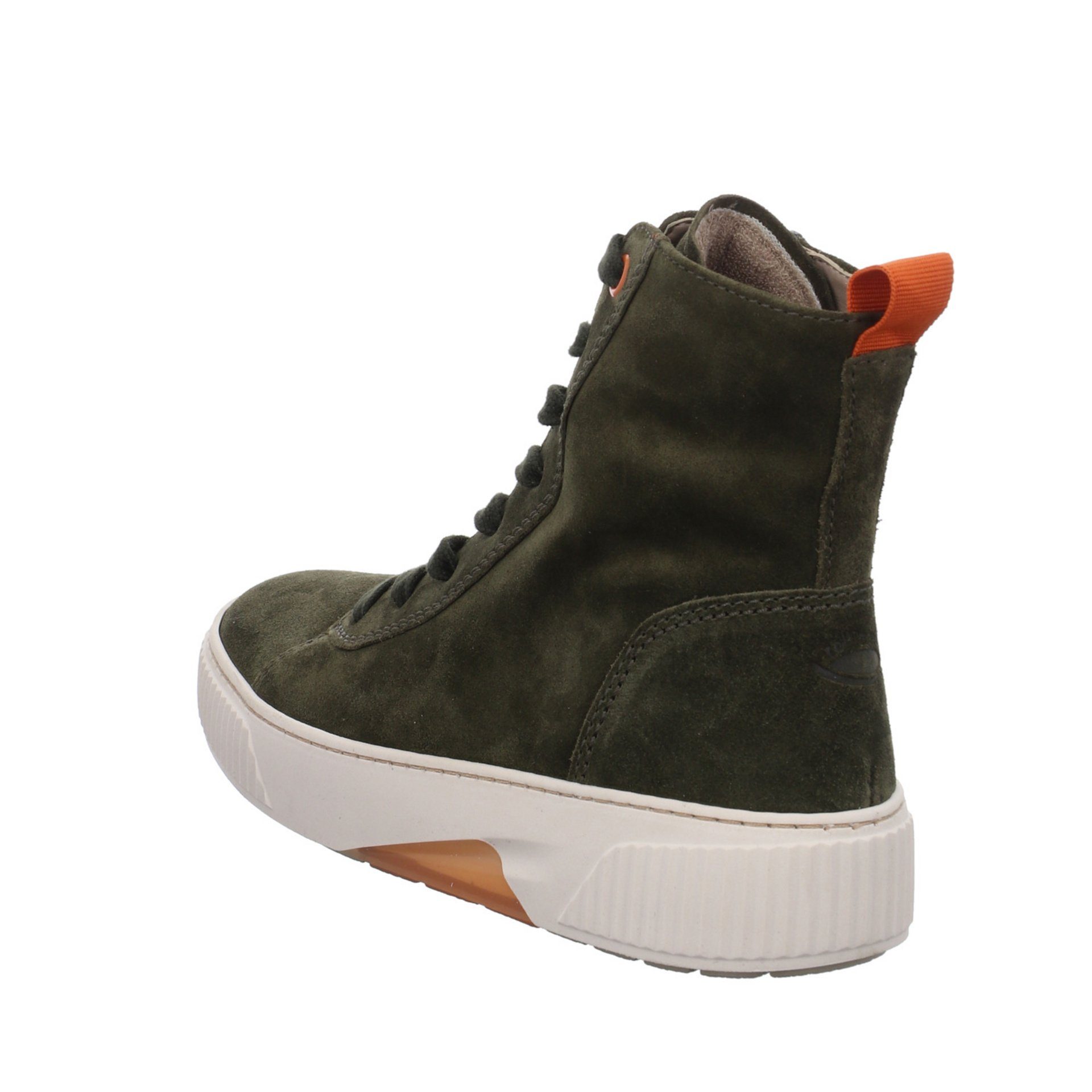Stiefel Damen Klassisch Grün Stiefel Veloursleder Elegant Gabor (bosco/orange) Schuhe Boots