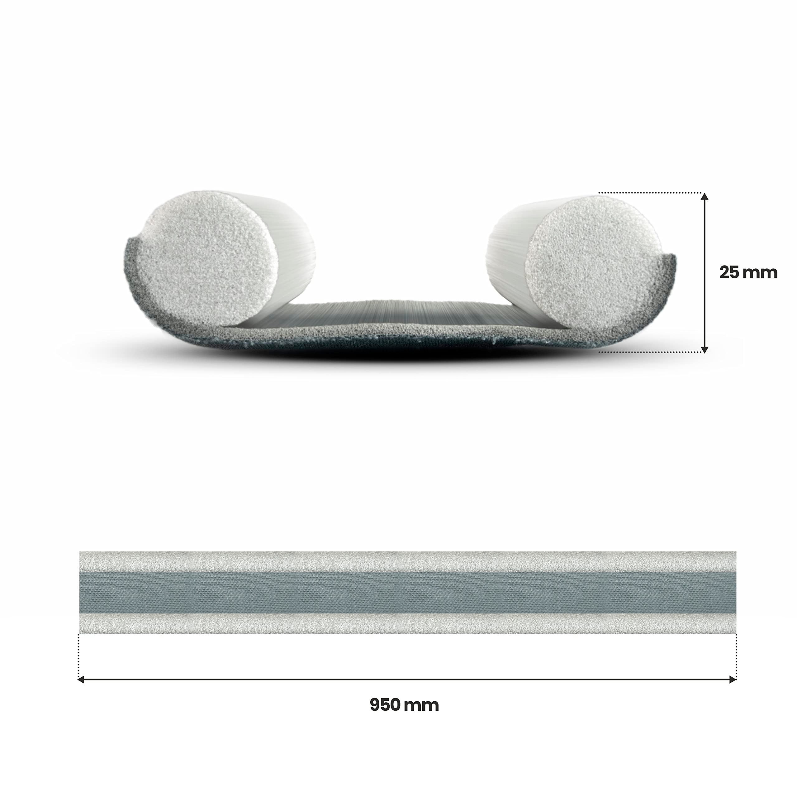 DQ-PP Zugluftstopper DQPP Zugluftstopper 1 Stück, 95cm, Türbodendichtung, Zimmertürdichtung, Zuschneidbare, Doppelseitig, Warmluftstopper Kälteschutz