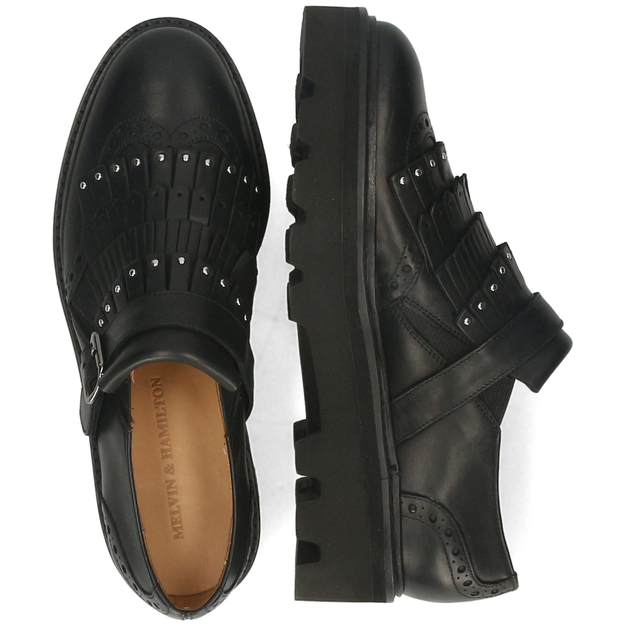Melvin & Hamilton Sally 76 Leder-Loafers für Damen Loafer Plateausohlen, Echtes Leder