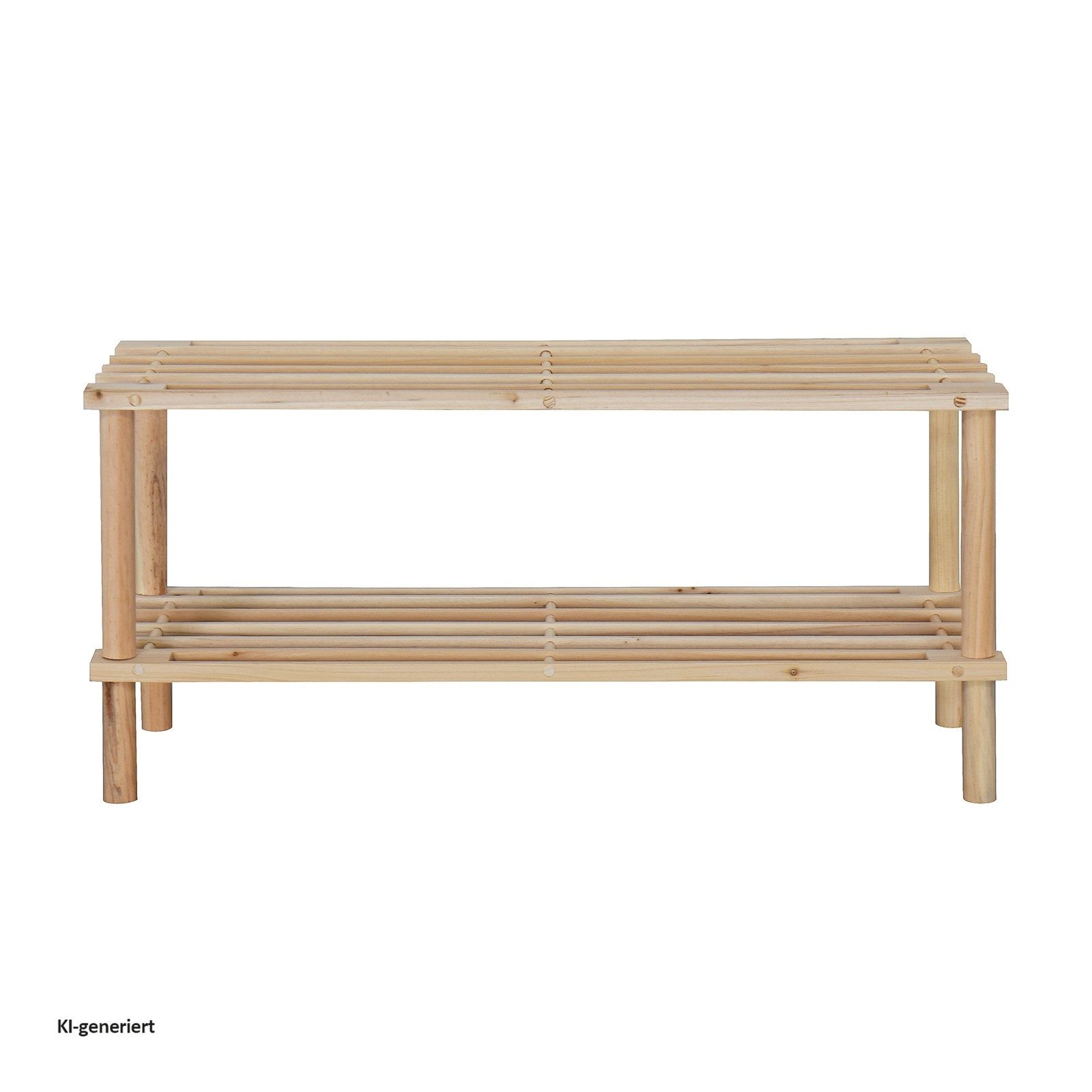 HTI-Living Schuhregal Schuhregal 2 Ebenen Anea Holz Natur, Stück 1-tlg., Schuhablage Bambus