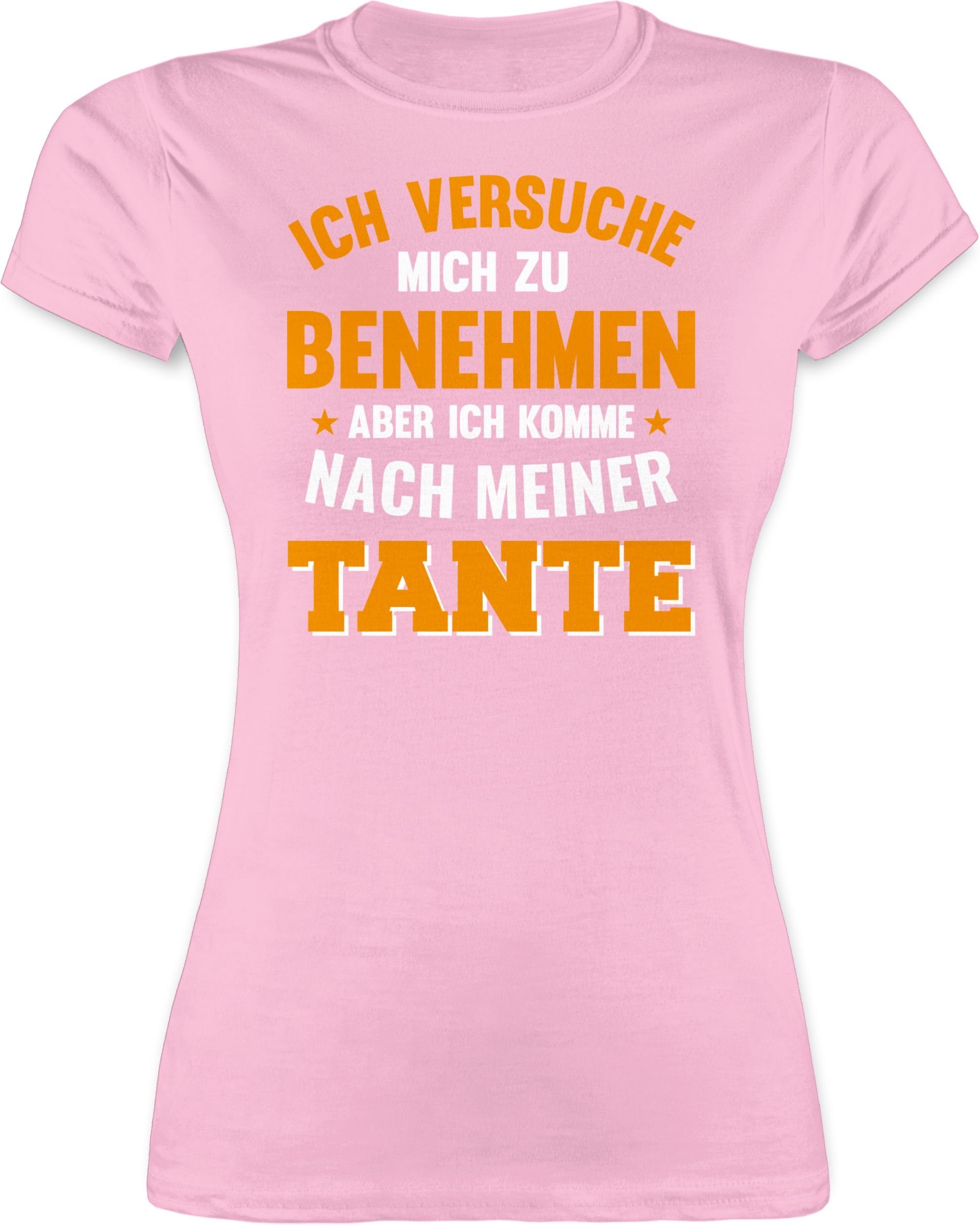 Shirtracer TShirt »Ich versuche mich zu benehmen aber ich komme nach
