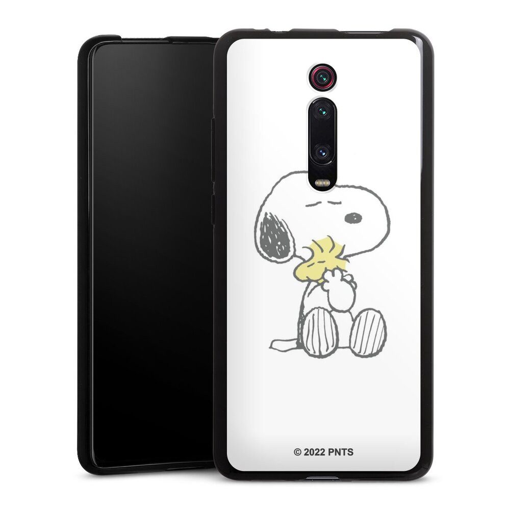DeinDesign Handyhülle Peanuts Snoopy Liebe Snoopy And Woodstock Cuddling, Xiaomi Mi 9T Silikon Hülle Bumper Case Handy Schutzhülle